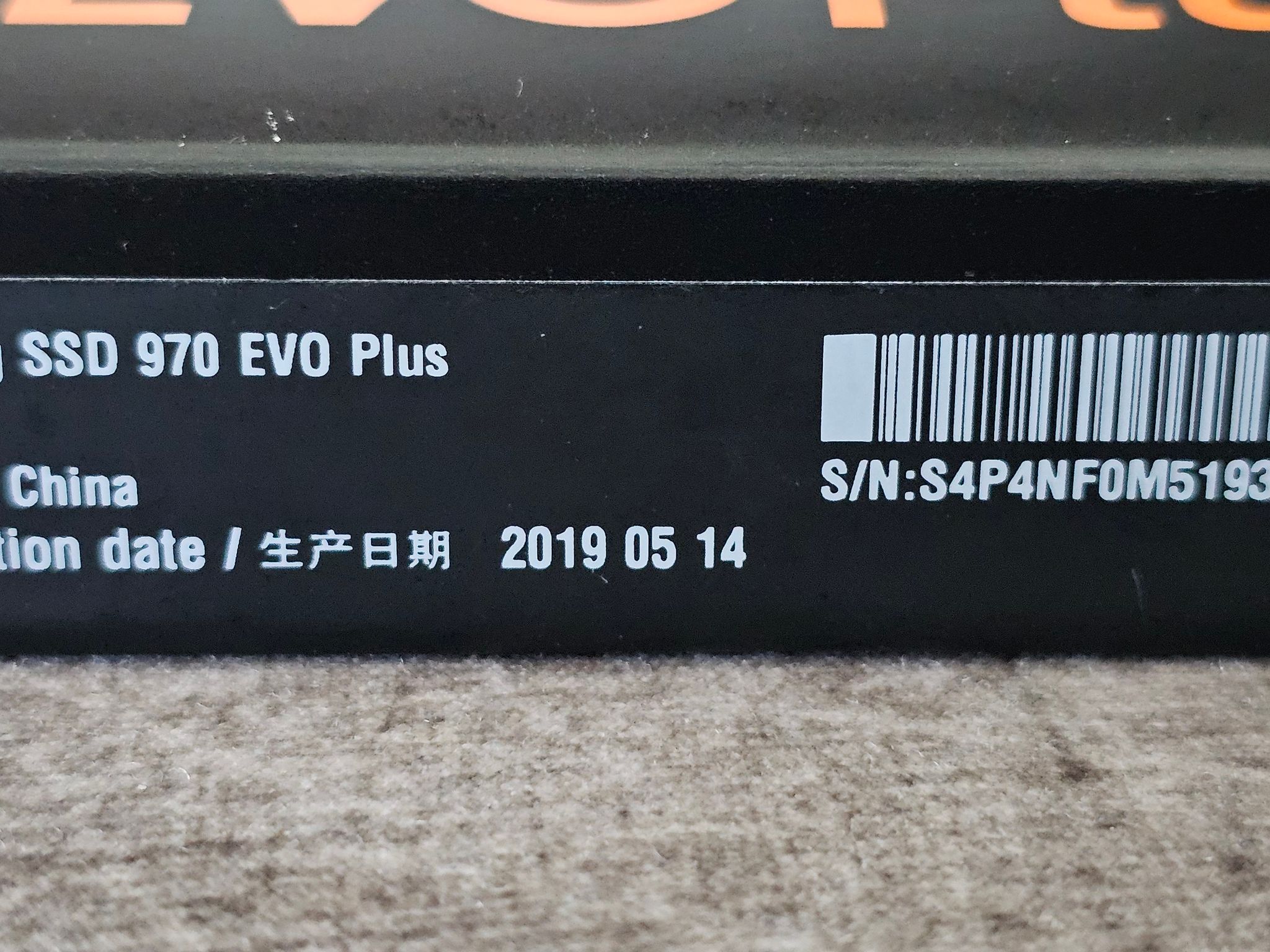 Samsung 970 EVO Plus 1TB PCIE 3.0x4 M.2 2280 NVMe 1.3 SSD