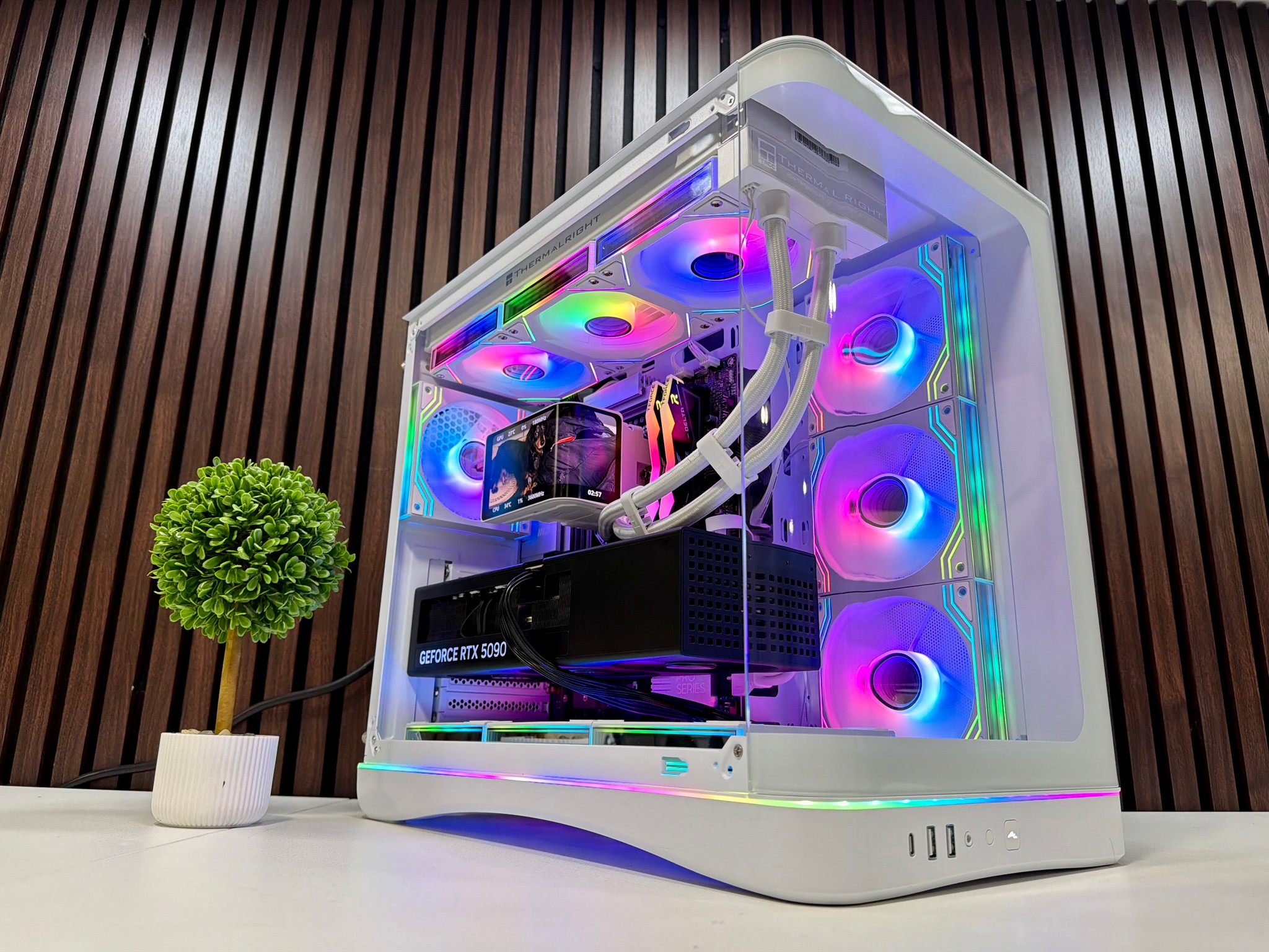RTX 5090 | Ryzen 9950X3D | 64GB DDR5 | 2TB Gen 5 M.2 | 1200 Watt Tier A PSU | LCD AIO