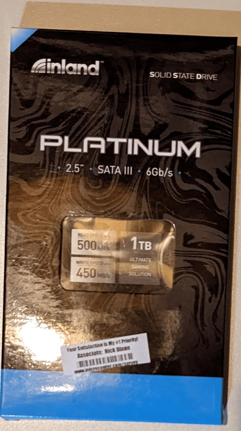 New In Box Inland Platinum 1TB SSD 3D TLC NAND SATA III 6Gb/s 2.5" Internal Solid State Drive