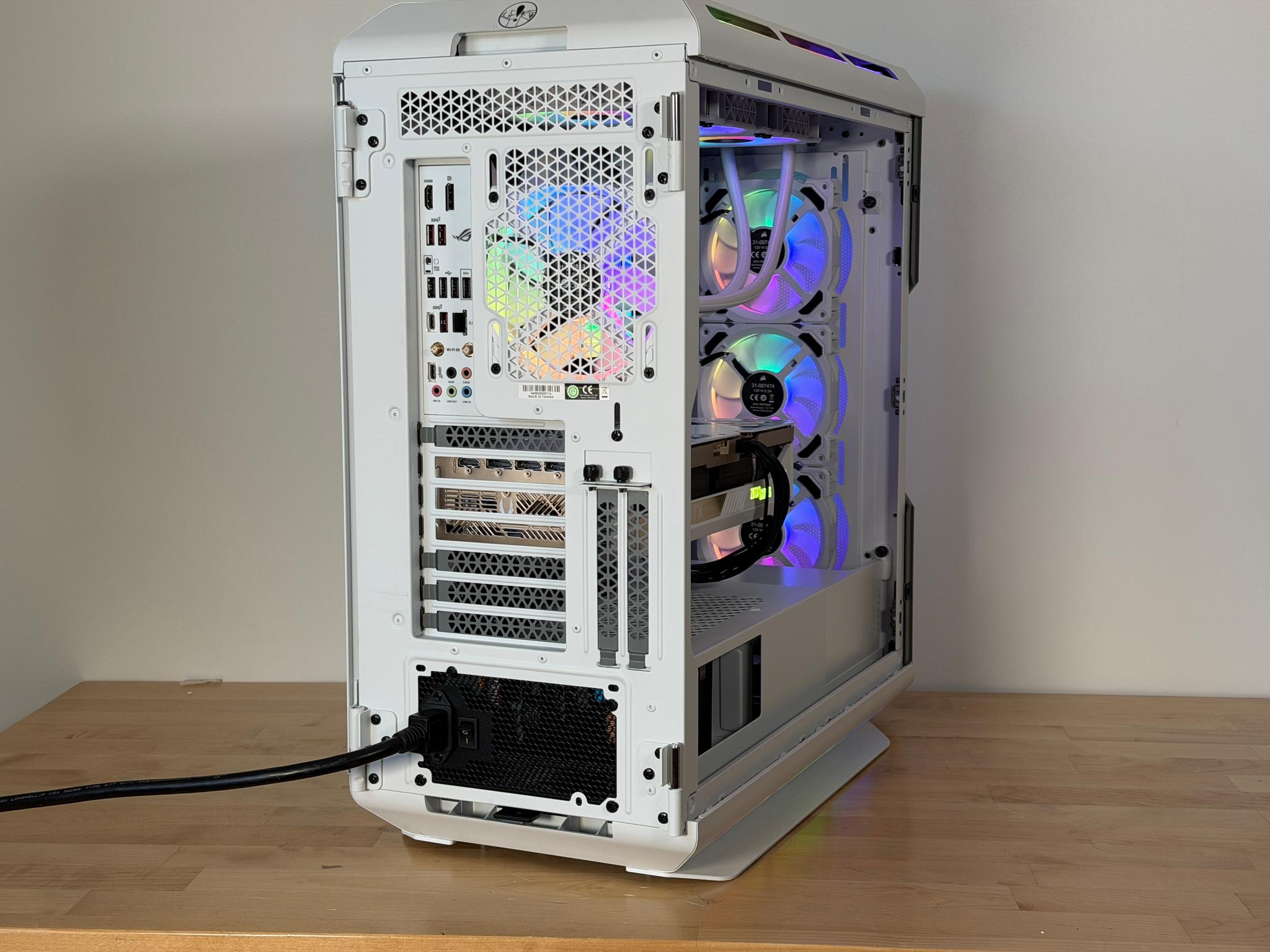 RTX 5080 Whiteout 9800x3d Gaming PC 96gb DDR5 Gen 5 2tb nvme ssd