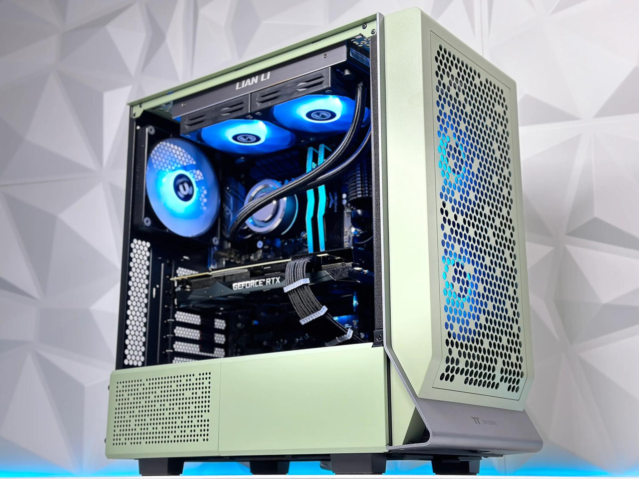 🍵💚🍃Matcha🍃Liquid Cooled Gaming PC🍃Nvidia RTX 2080 Ti 11GB🍃Intel  12600KF 10 core 🍃32GB DDR4🍃
