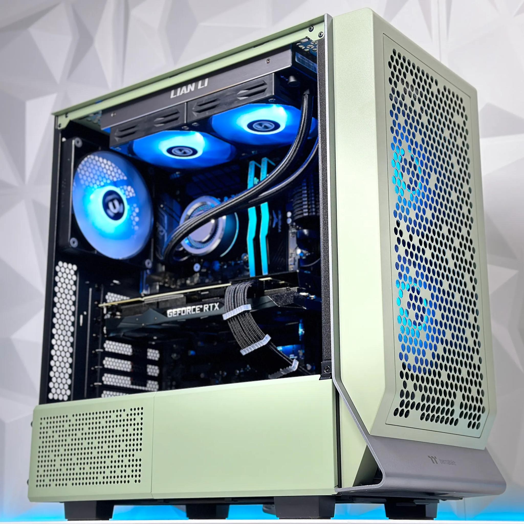 🍵💚🍃Matcha🍃Liquid Cooled Gaming PC🍃Nvidia RTX 2080 Ti 11GB🍃Intel  12600KF 10 core 🍃32GB DDR4🍃