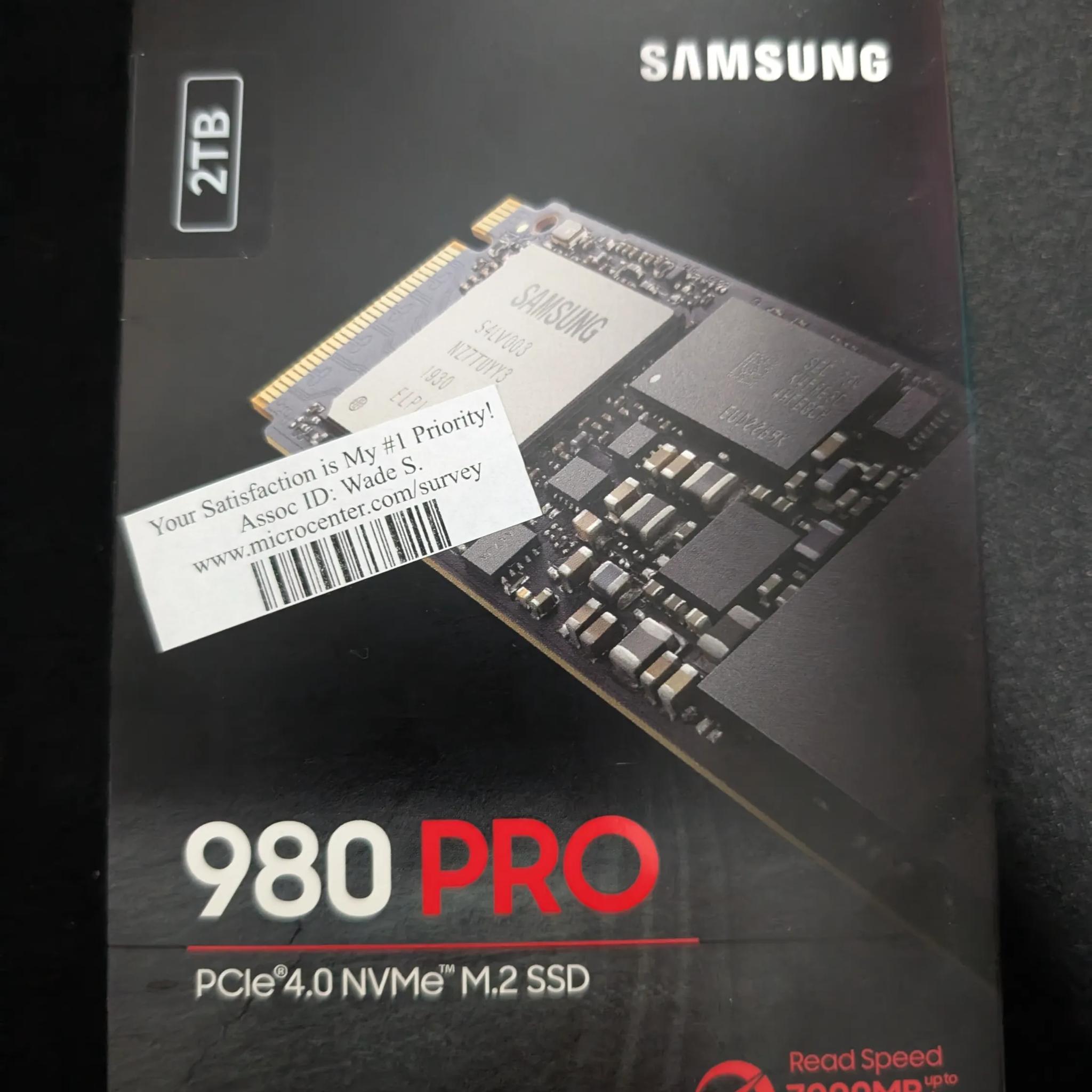 Samsung 980 PRO SSD 2TB