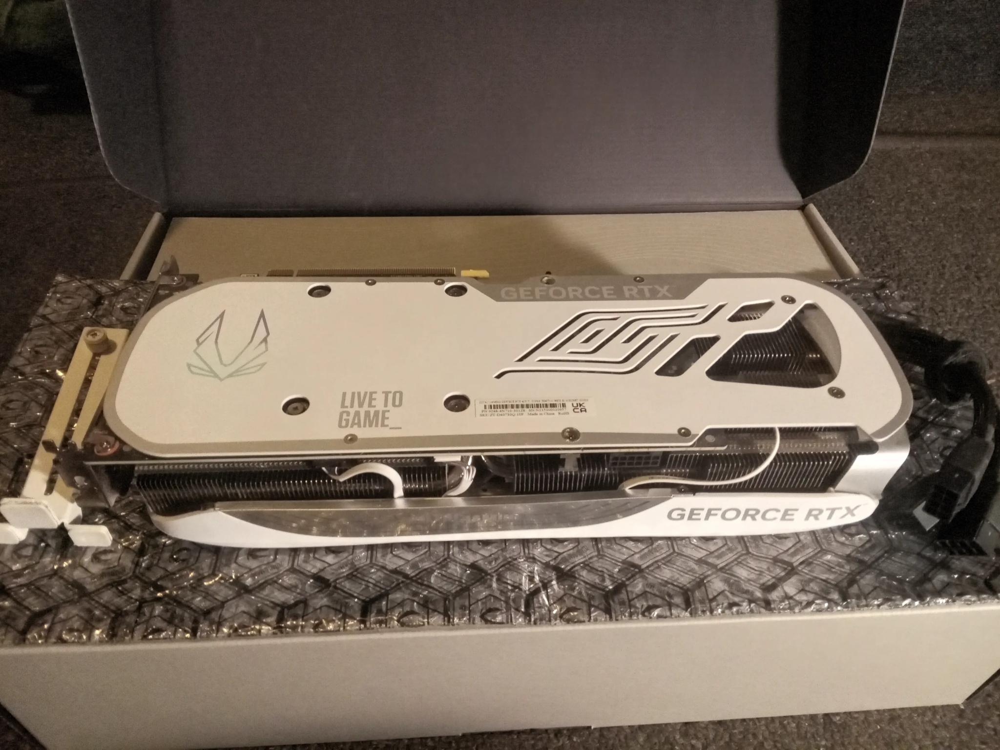 Zotac 4070 Ti Super Trinity OC White Edition- Gently Used