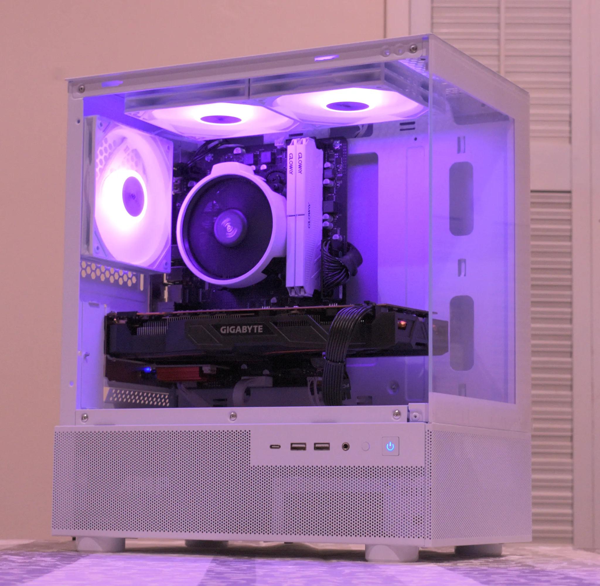 🎮Budget Gamer🎮 Ryzen 5 3600 | GTX 1070 8GB | 16GB DDR4 | 1TB nVME SSD | 1080p White Gaming PC RGB