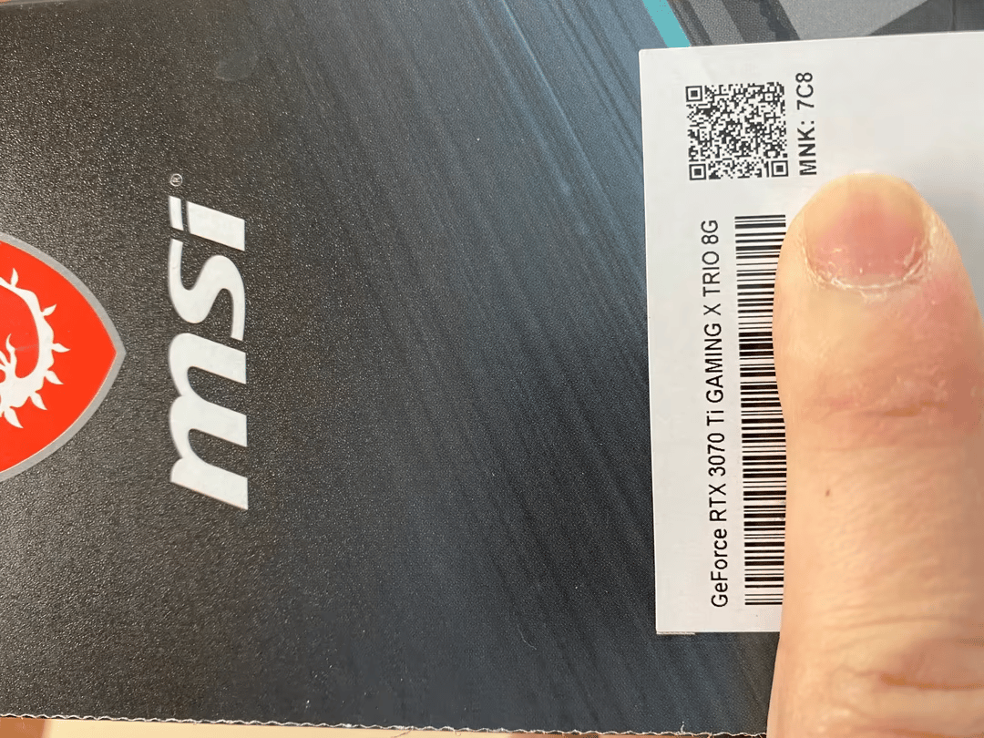 MSI RTX 3070ti Gaming X