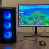 Two 32" Curved Samsung C32HG70 Monitors