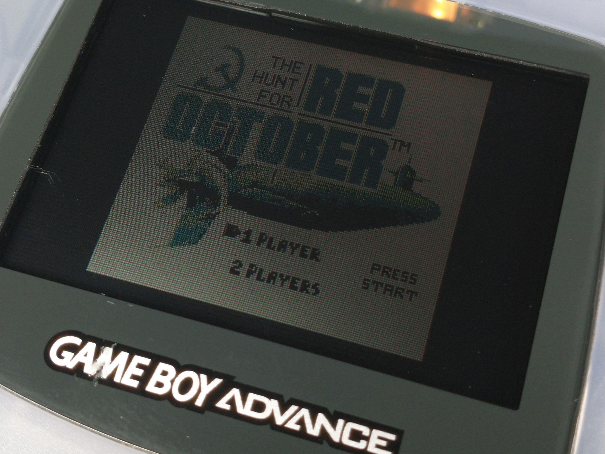 Gameboy Advance Clear Light Blue with Pelican Light Shield Super Mario & Red October