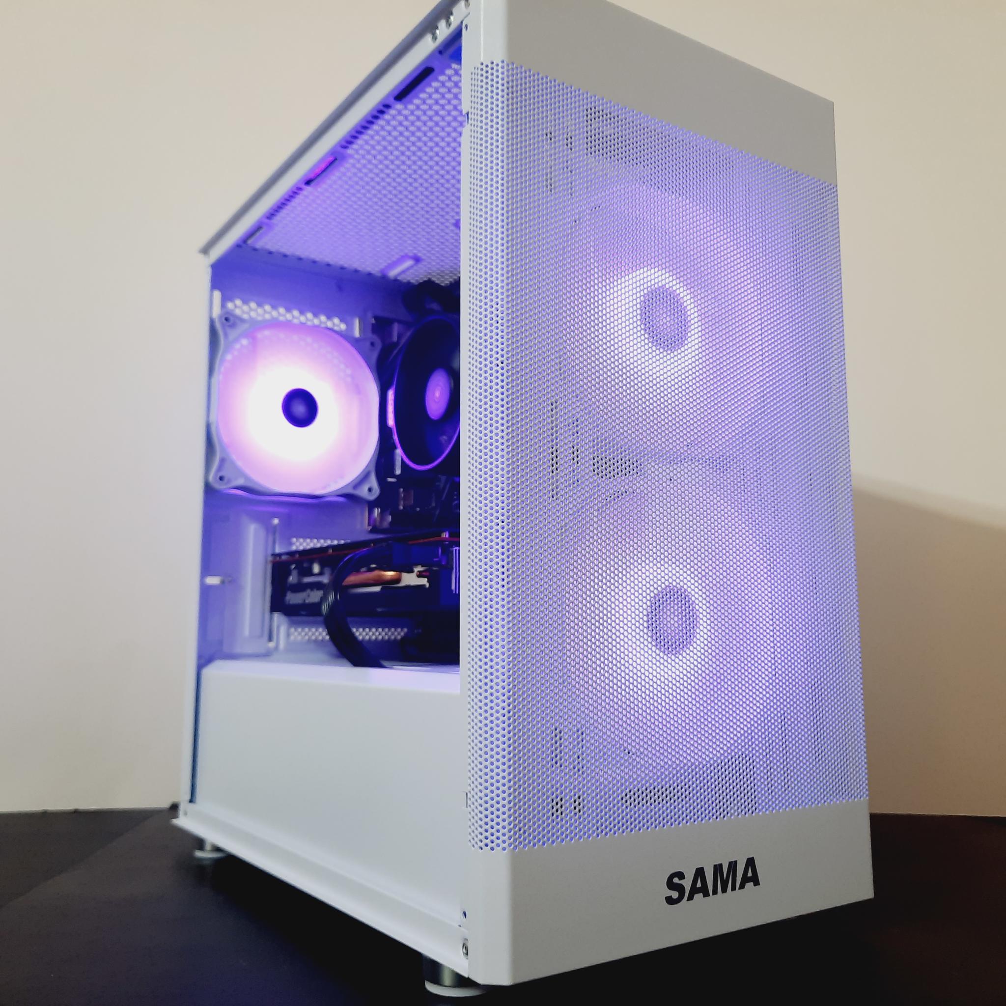 ⚡Best Value White Gaming PC - Ryzen 3 3100 ● 16GB RAM ● 1TB SSD - AMD RX 5600 XT 6GB