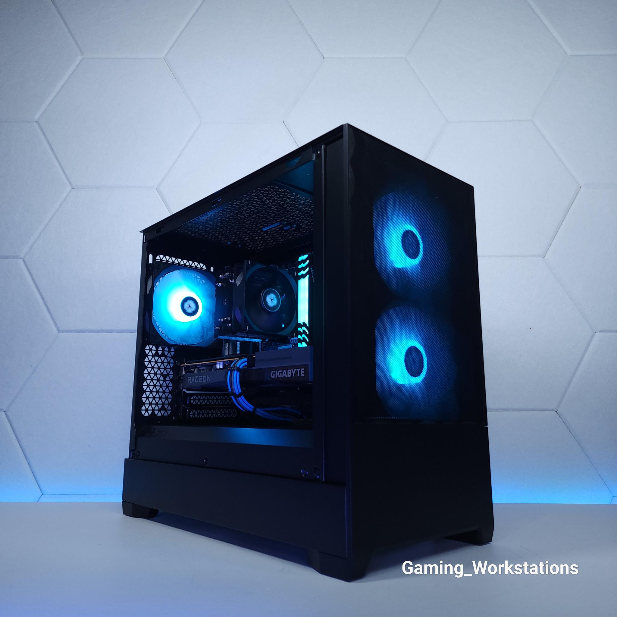💙🖤1080p Gaming | RX 6600 | Core i3 12100F | 16GB 3200MHz | 1TB NVMe SSD