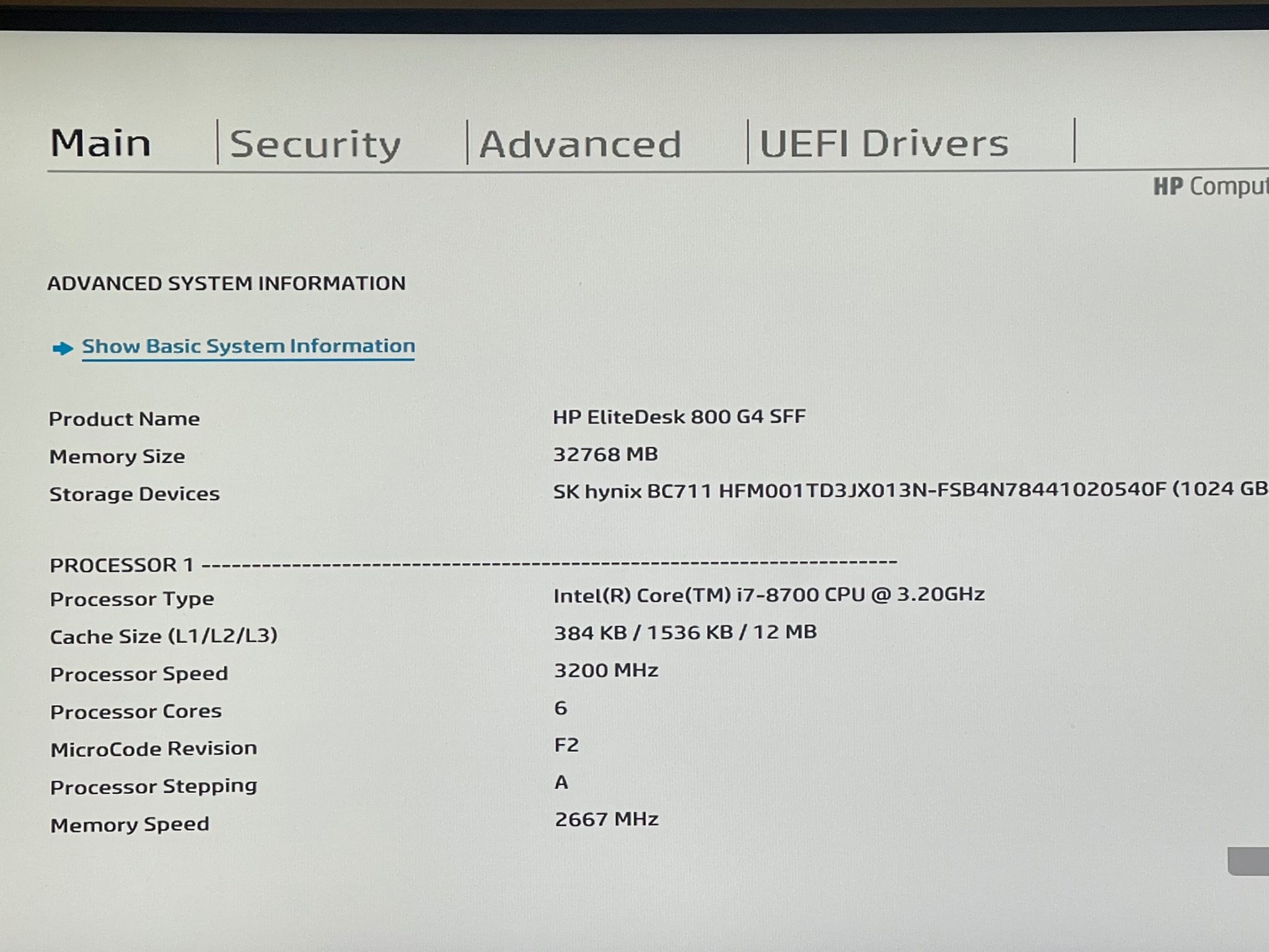 HP EliteDesk 800 G4 | i7-8700, 32GB, 1TB