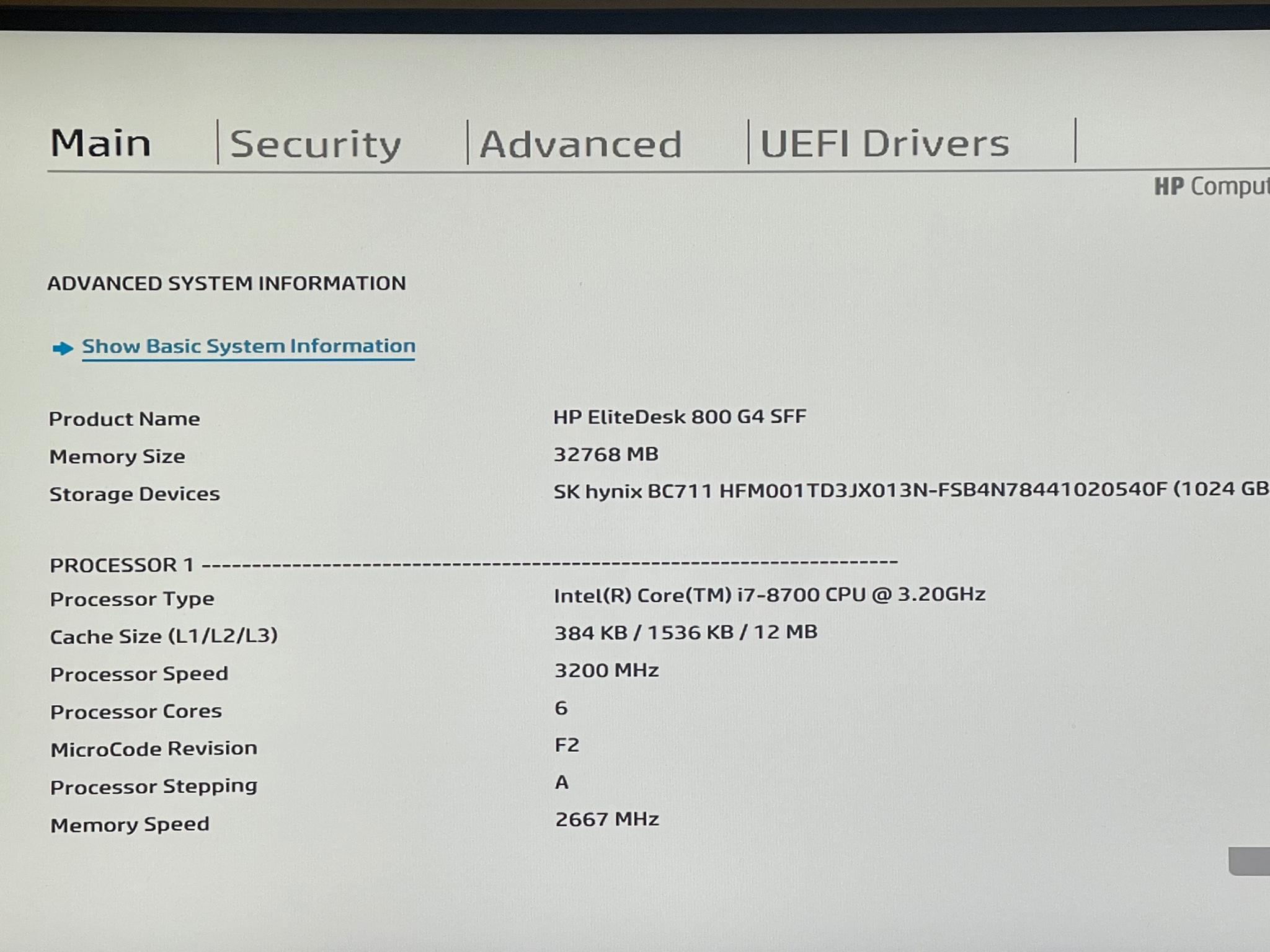 HP EliteDesk 800 G4 | i7-8700, 32GB, 1TB