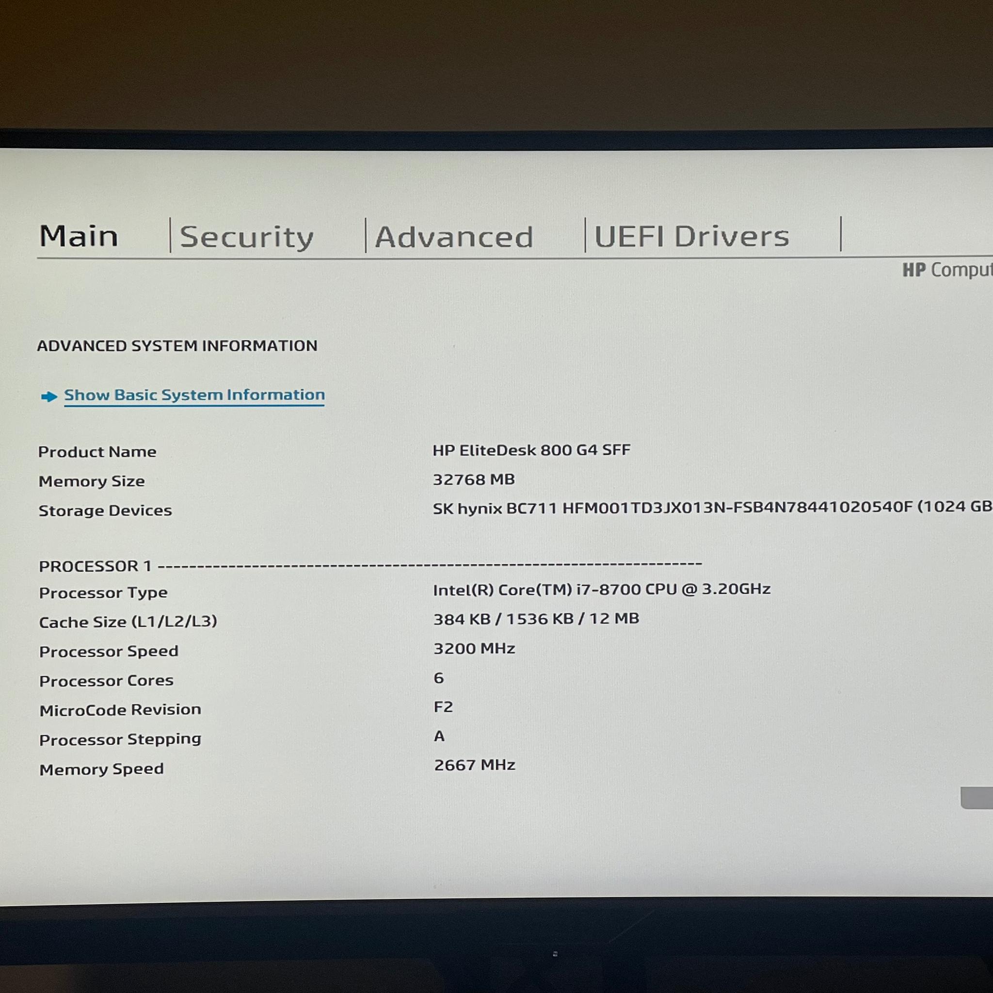 HP EliteDesk 800 G4 | i7-8700, 32GB, 1TB