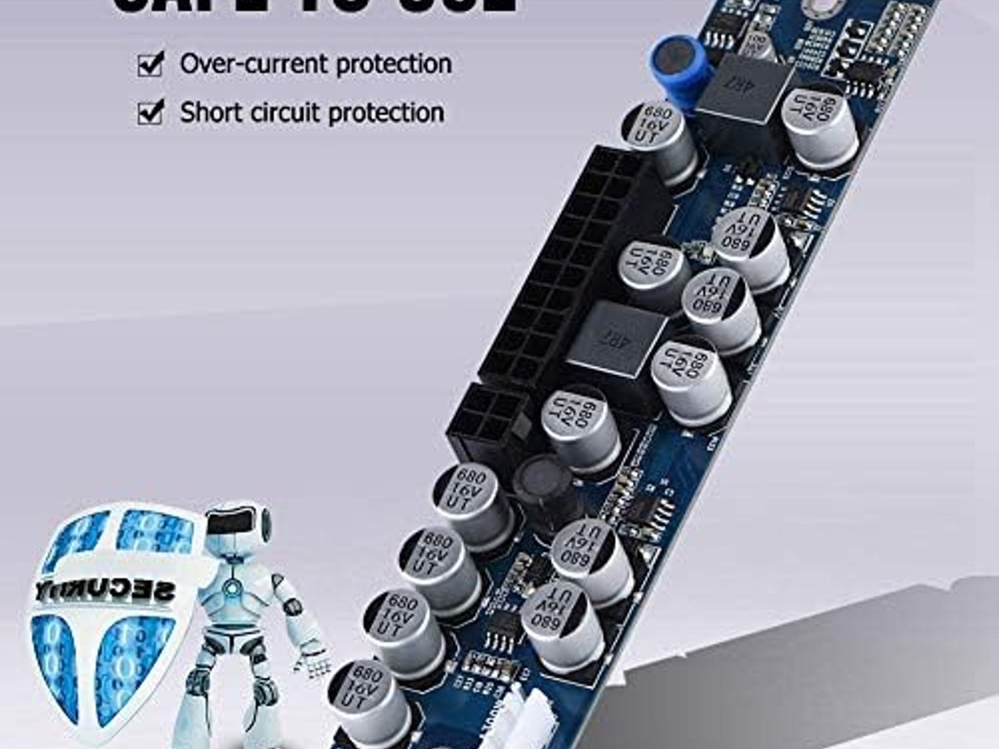 Power Supply Module 24 Pin DC 12V 300W PC PSU Computer Power Supply Module Connect AUX SATA Cable
