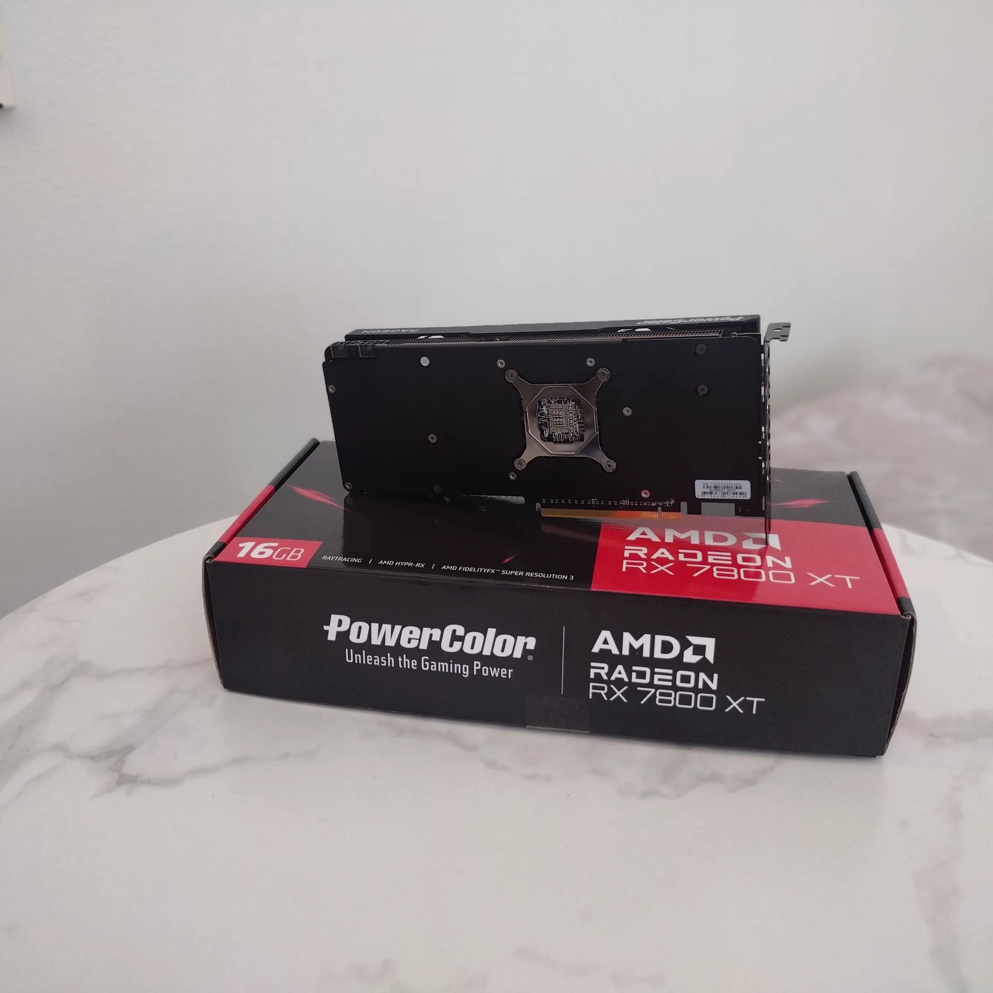 PowerColor Twin Fan AMD Radeon RX 7800 XT 16GB GDDR6 Open Box, Clean, Like New Condition