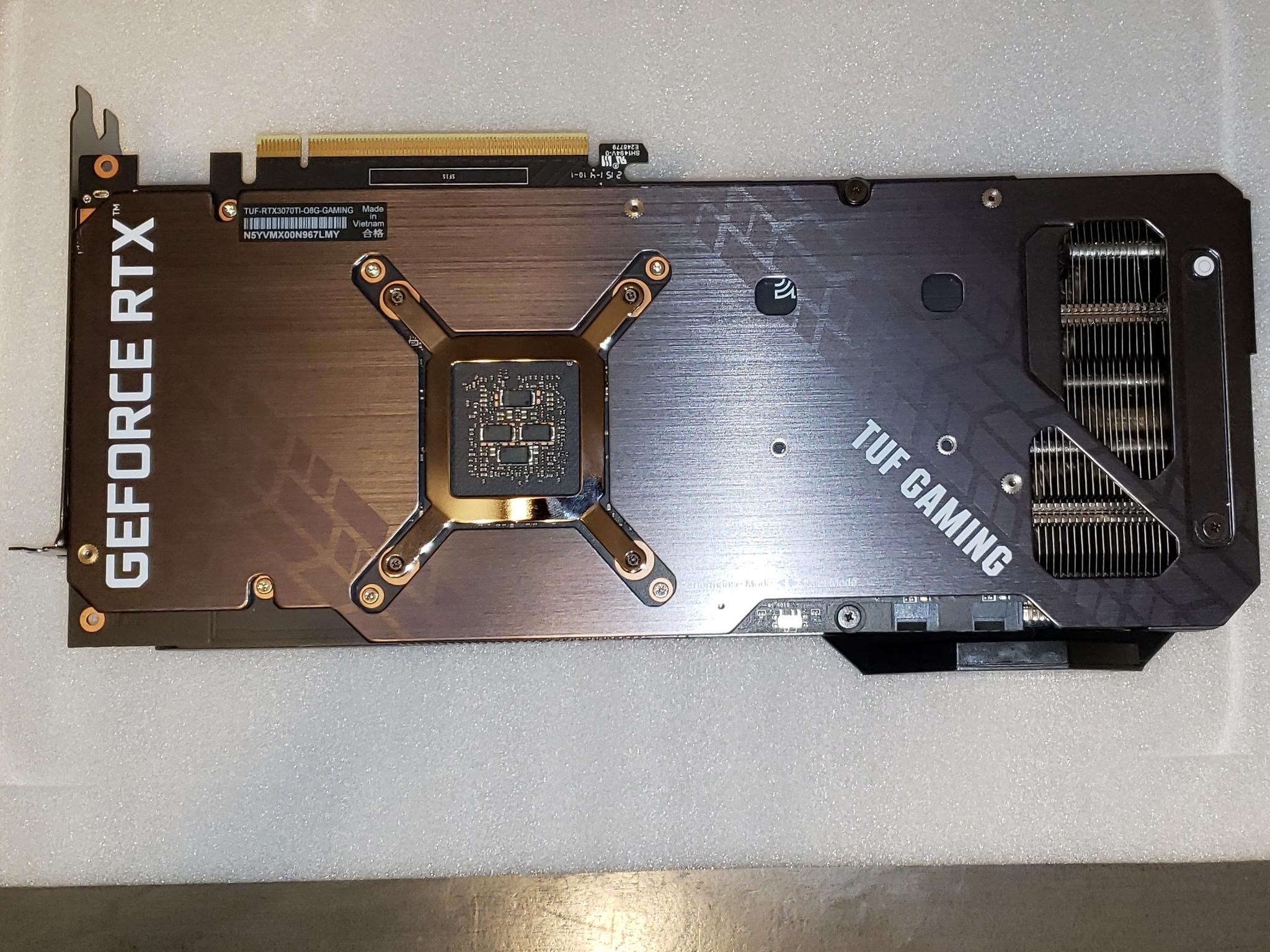 ASUS TUF Gaming 3070 Ti 8GB GPU for sale - Used - Like New