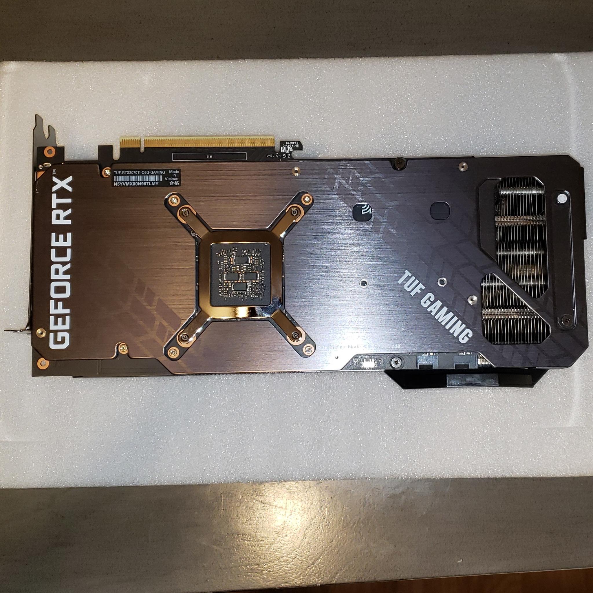 ASUS TUF Gaming 3070 Ti 8GB GPU for sale - Used - Like New