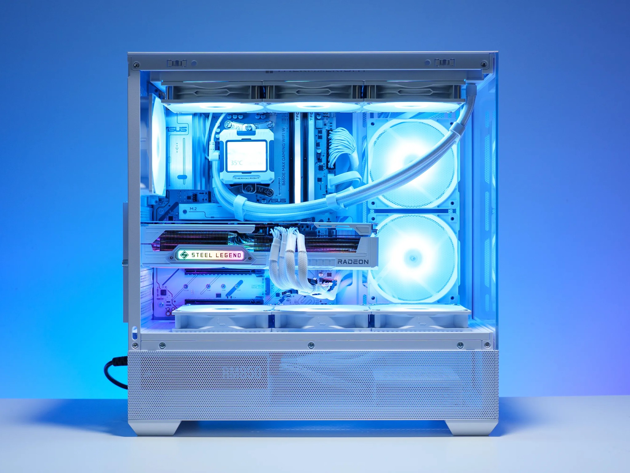 9800X3D/9070 XT All White Gaming PC | 32GB DDR5 | 2TB Samsung m.2 | 360 AIO