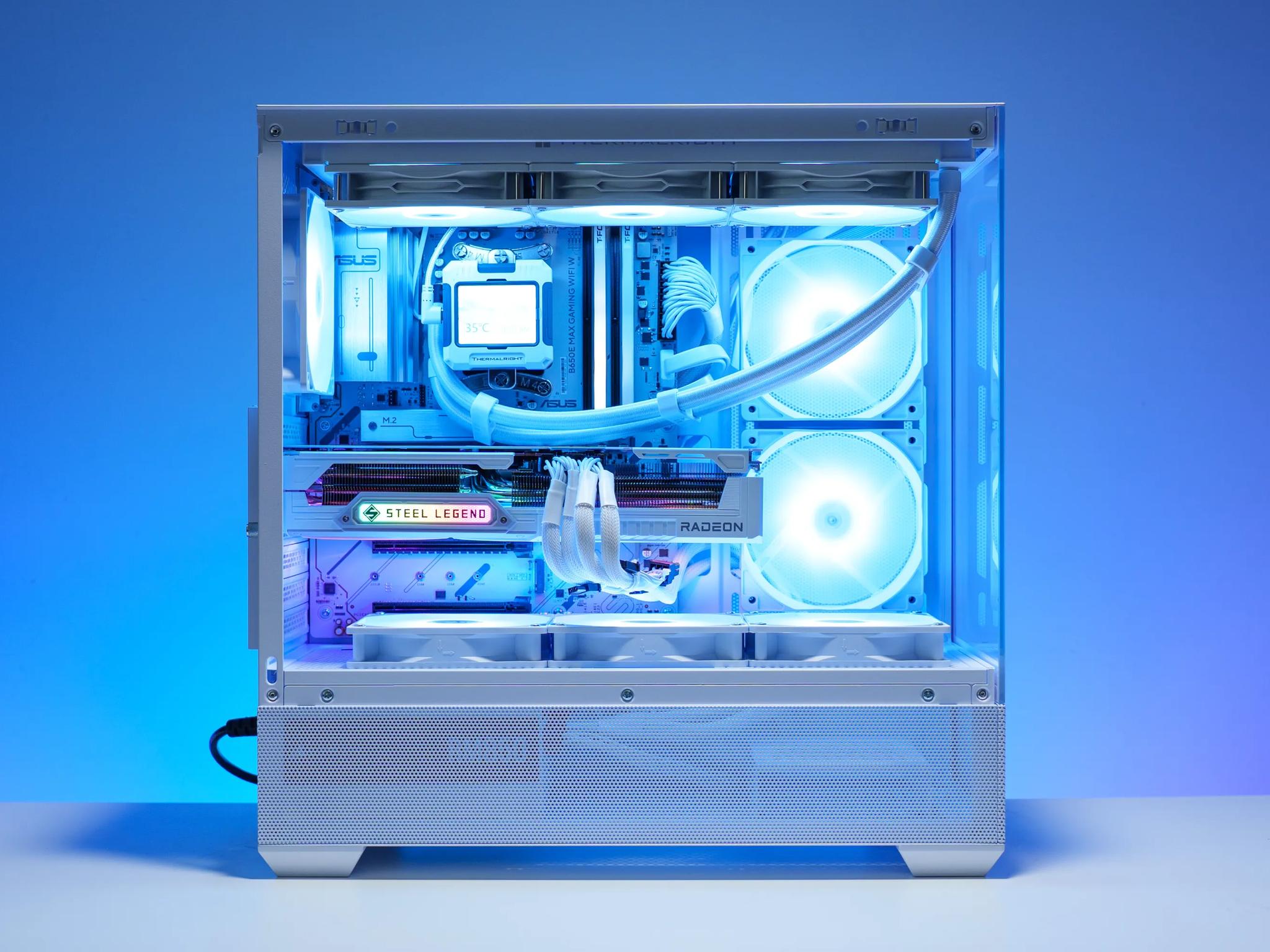9800X3D/9070 XT All White Gaming PC | 32GB DDR5 | 2TB Samsung m.2 | 360 AIO