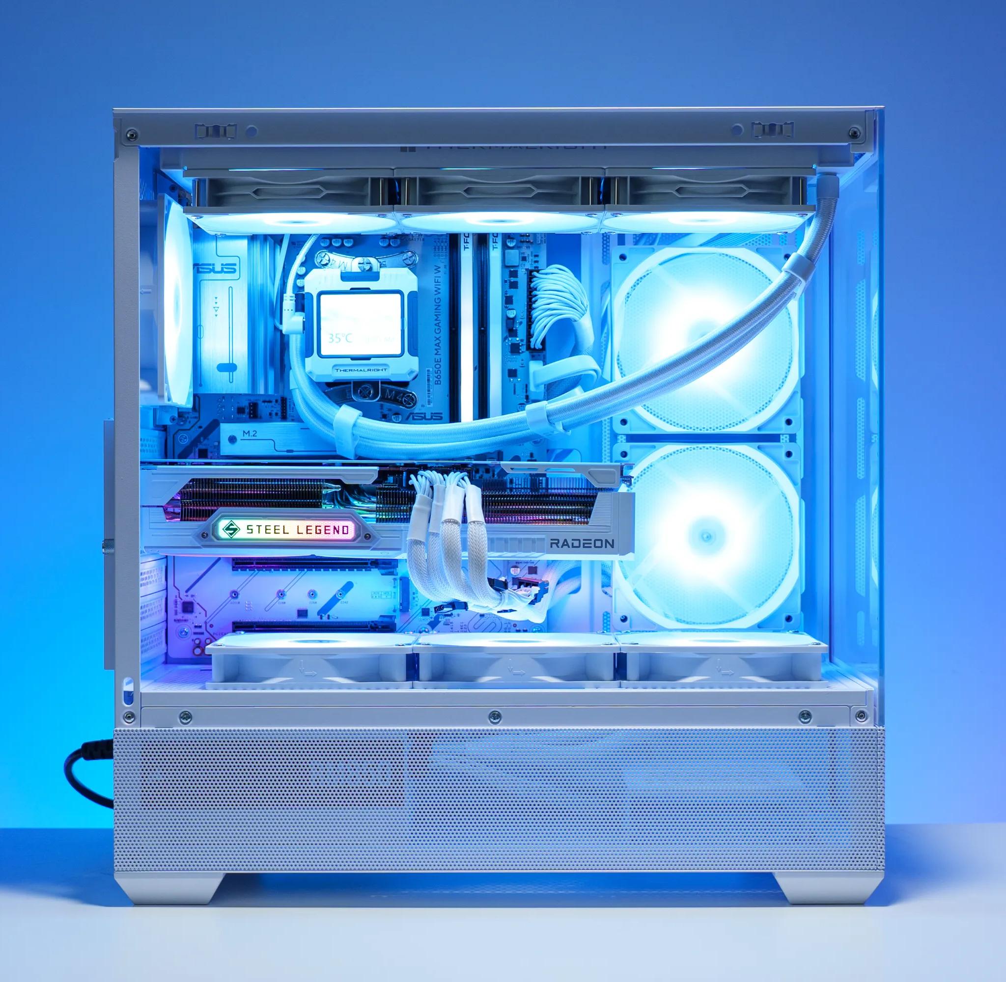 9800X3D/9070 XT All White Gaming PC | 32GB DDR5 | 2TB Samsung m.2 | 360 AIO