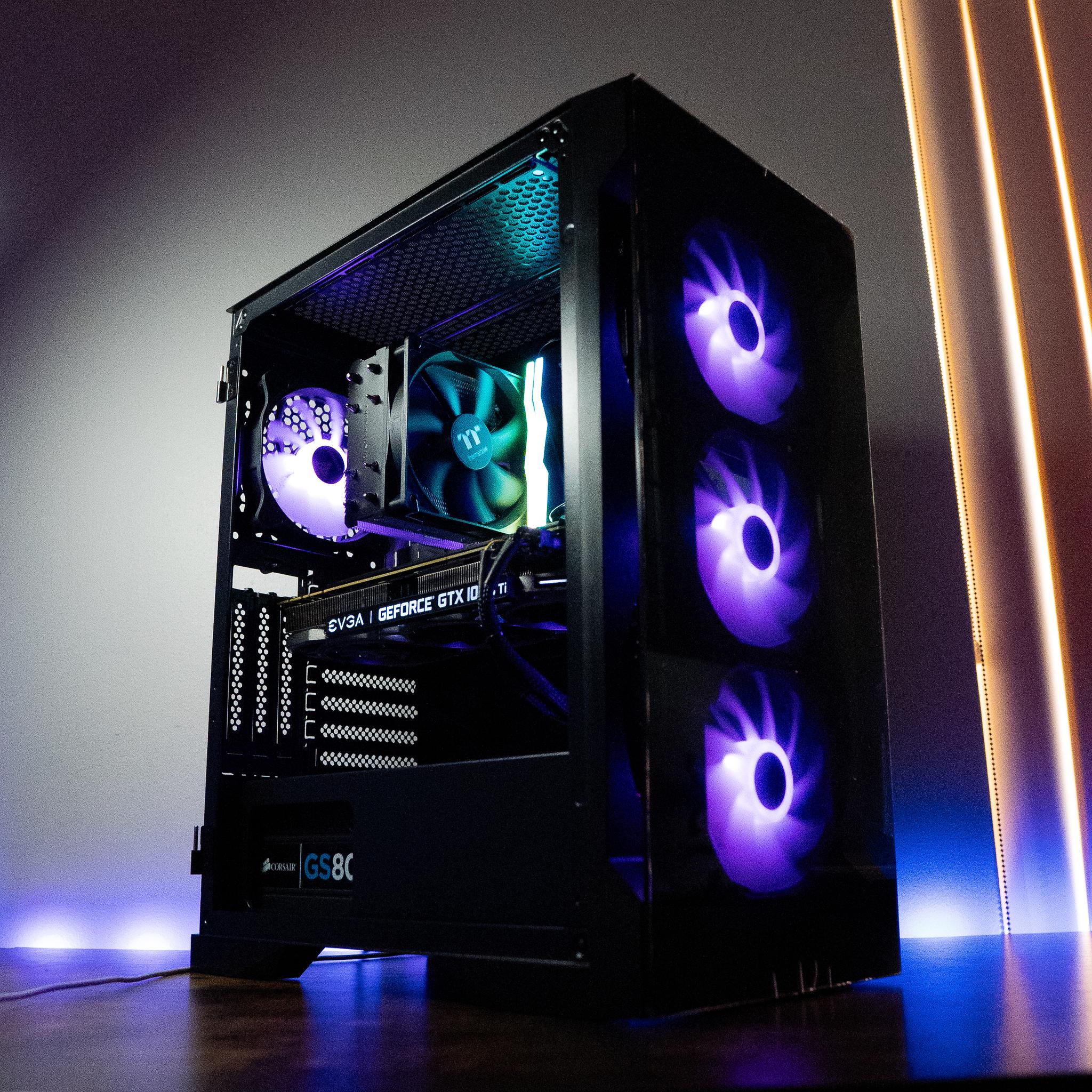 🌃🍬 | EVGA GTX 1080Ti 11GB | RYZEN 5 5600 | 16GB DDR4 RAM | 2TB | Night Candy