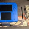 CUSTOM USED Nintendo 2DS Blue/Black Handheld Console, Mario Kart 7 Edition