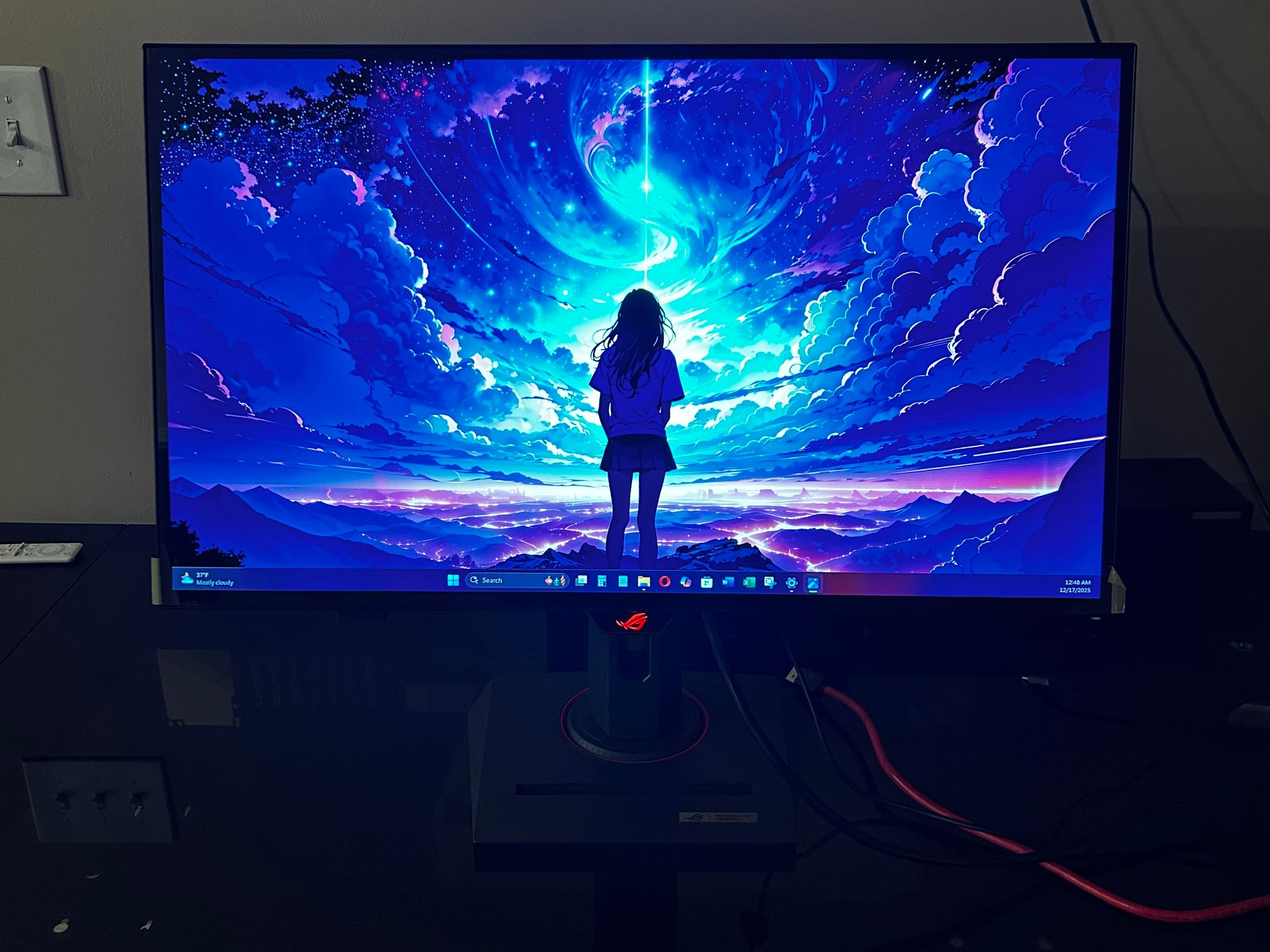 New ASUS ROG 27" 2K (2560 x 1440) 240Hz Gaming Monitor (PG27AQDM) (With Screeen Protector!)
