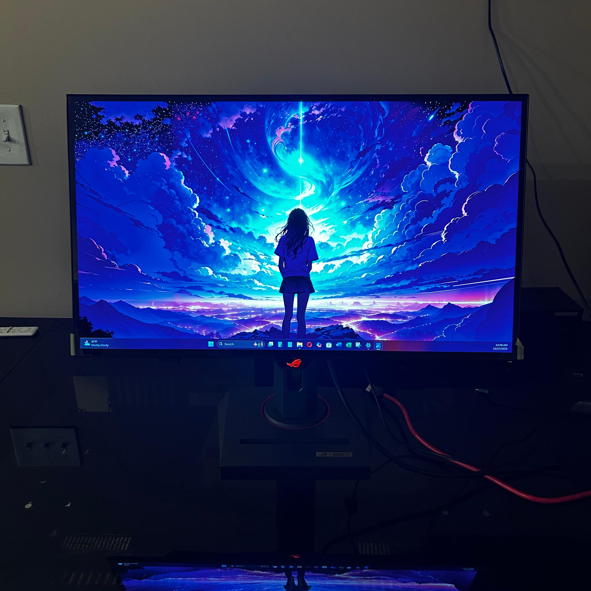 New ASUS ROG 27" 2K (2560 x 1440) 240Hz Gaming Monitor (PG27AQDM) (With Screeen Protector!)