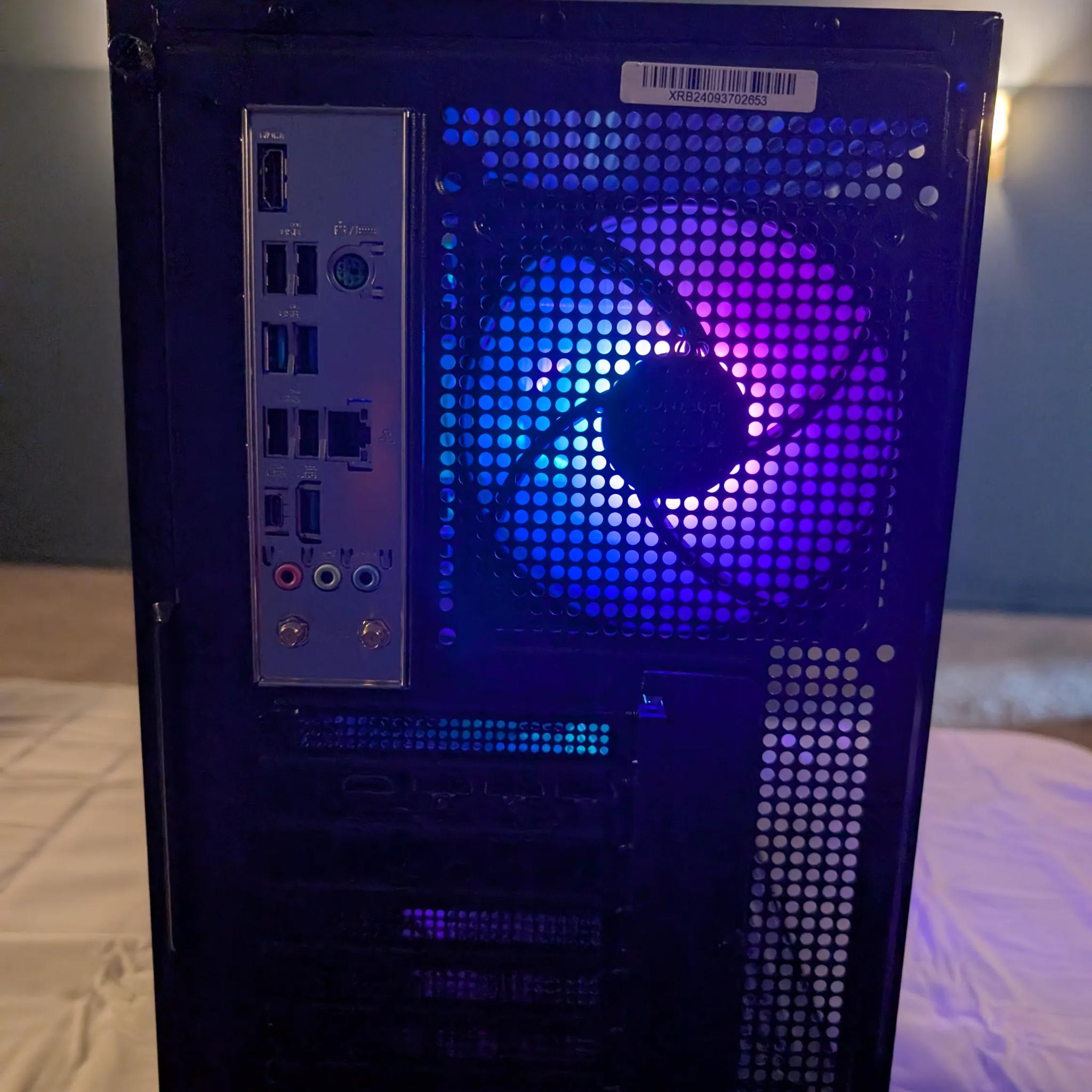 Custom Black Gaming PC Intel i7-12700K, RTX 3080, 32GB DDR5 RAM, 1TB NVMe SSD, Z790 Motherboard
