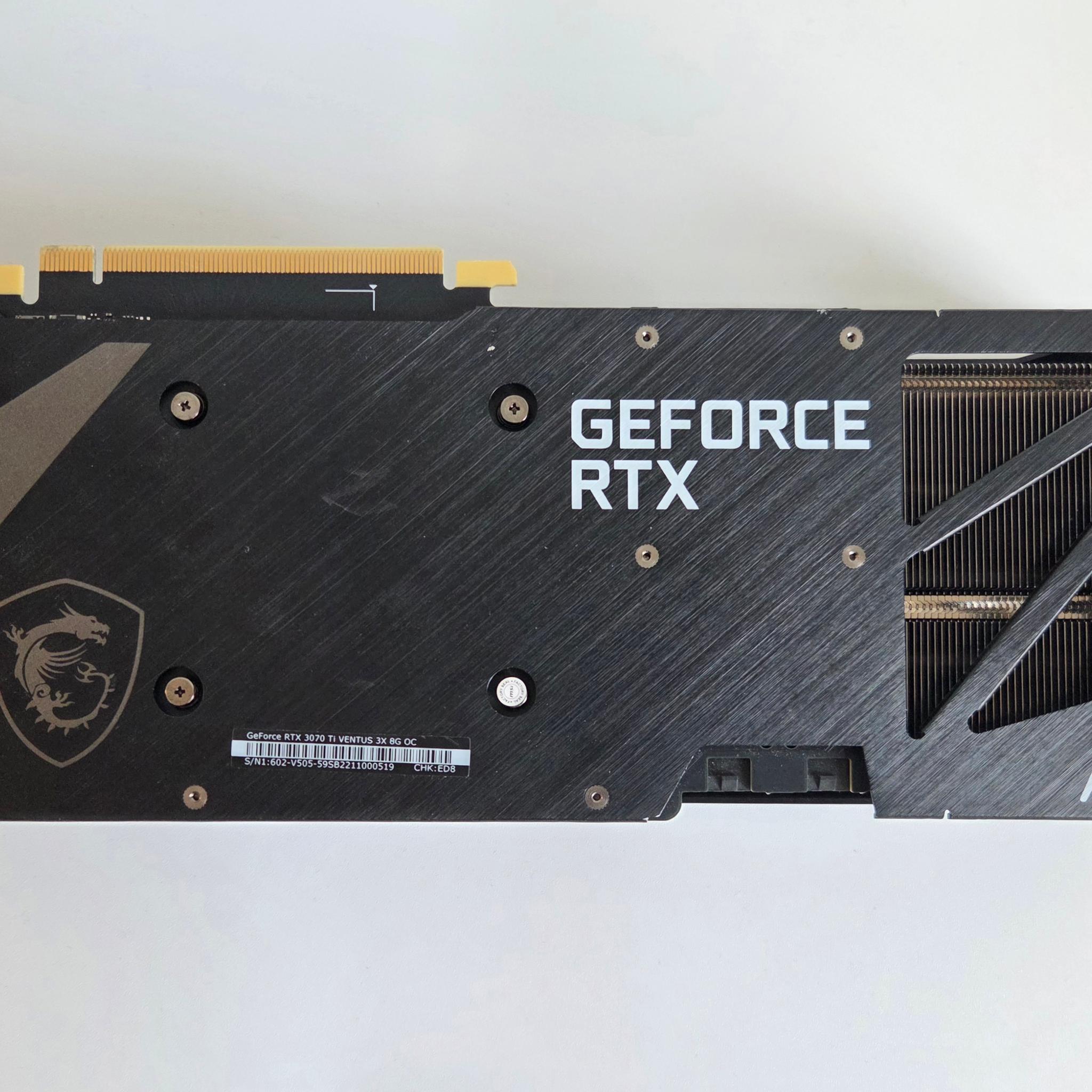 MSI GeForce RTX 3070 Ti VENTUS 3x 8G OC - 8GB GDDR6X, 1800 MHz