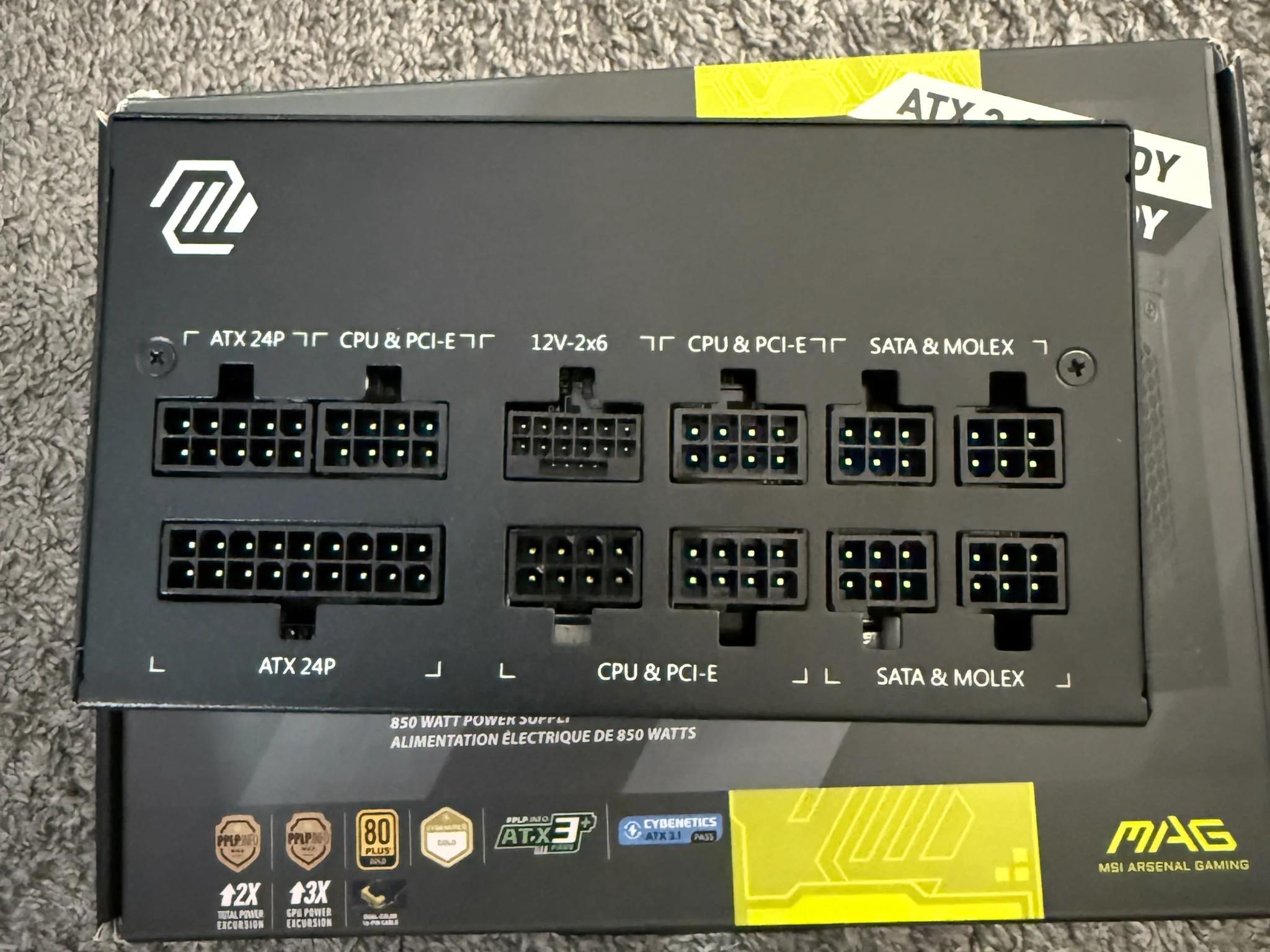 MSI MAG A850GL PSU