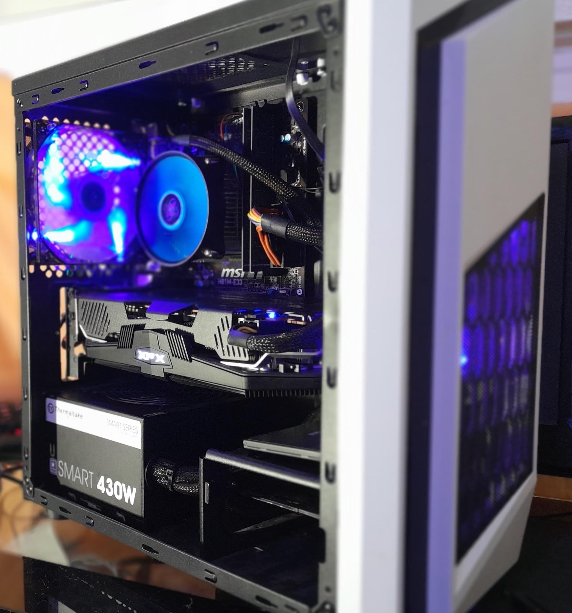 AAA gaming pc! i7-4790k with RX 5600XT and 222 gb SSD. BONUS 60HZ TV! Fortnite, MW3 2023 ready!