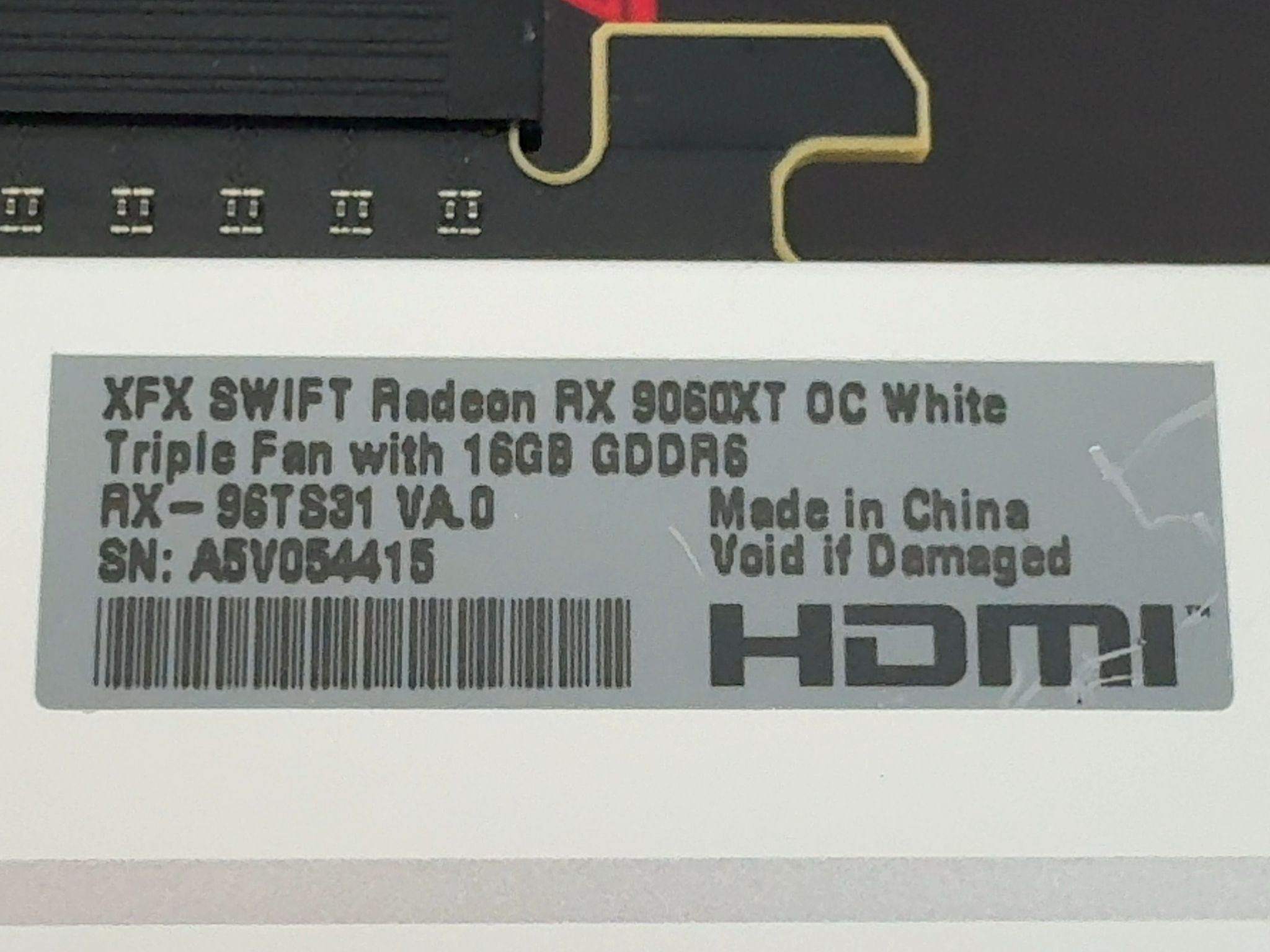 🔥 XFX RX 9060 XT SWIFT White OC – 16GB GDDR6 Triple Fan GPU (Great Condition)