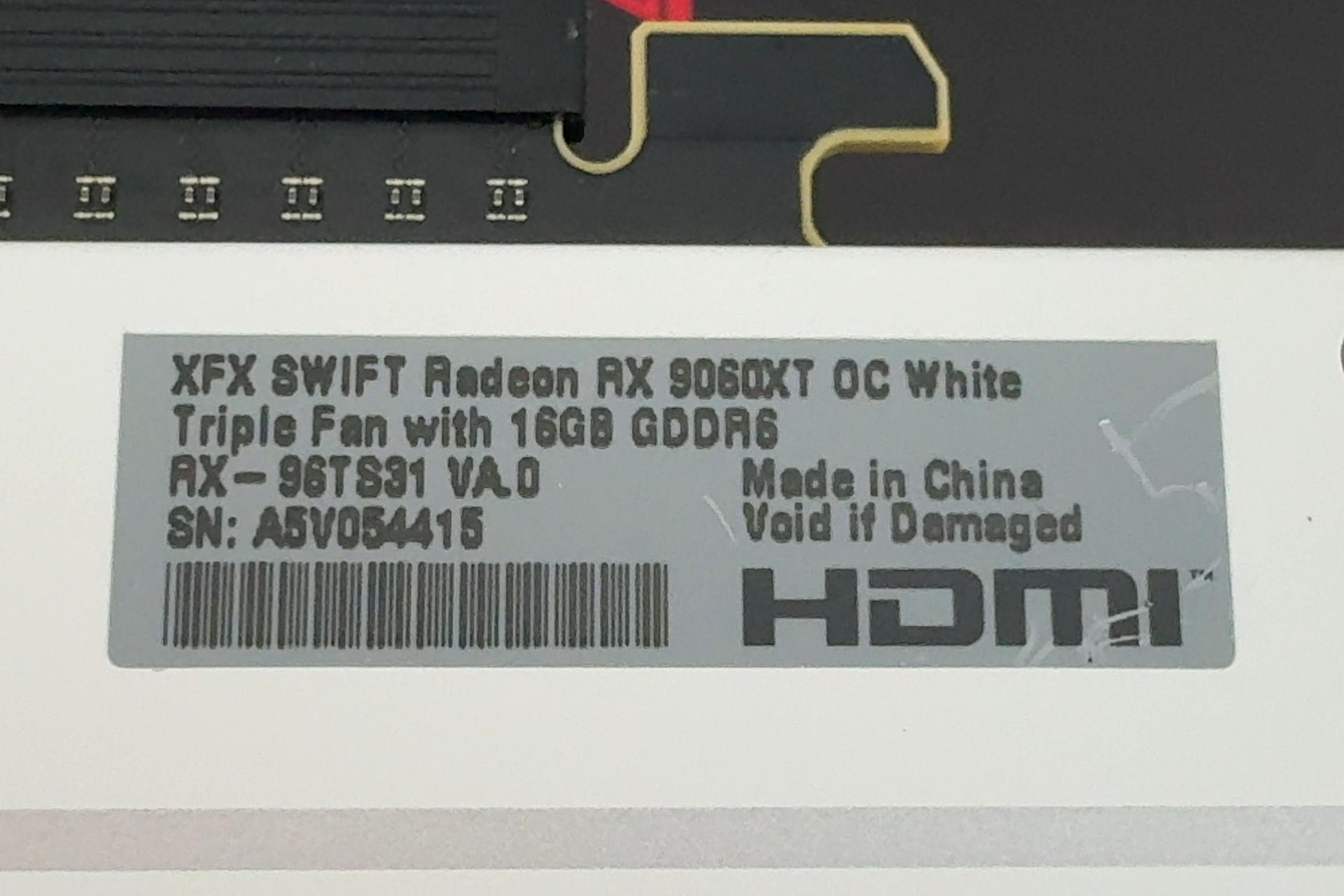 🔥 XFX RX 9060 XT SWIFT White OC – 16GB GDDR6 Triple Fan GPU (Great Condition)