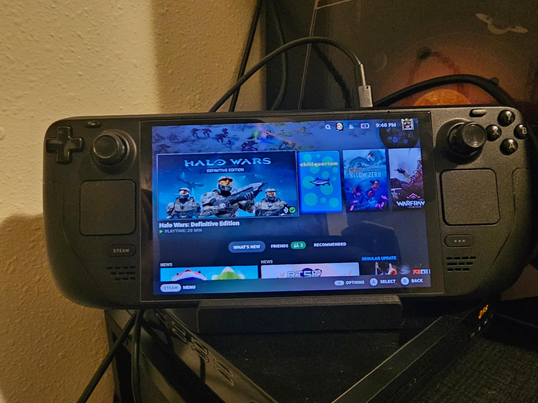 Oled steam deck with dock, charging cords and new case