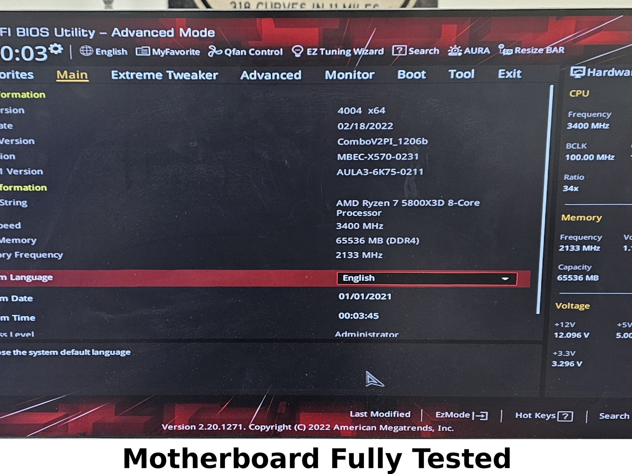 X570 ASUS ROG Crosshair VIII HERO WIFI DDR4 AMD AM4 ATX Motherboard