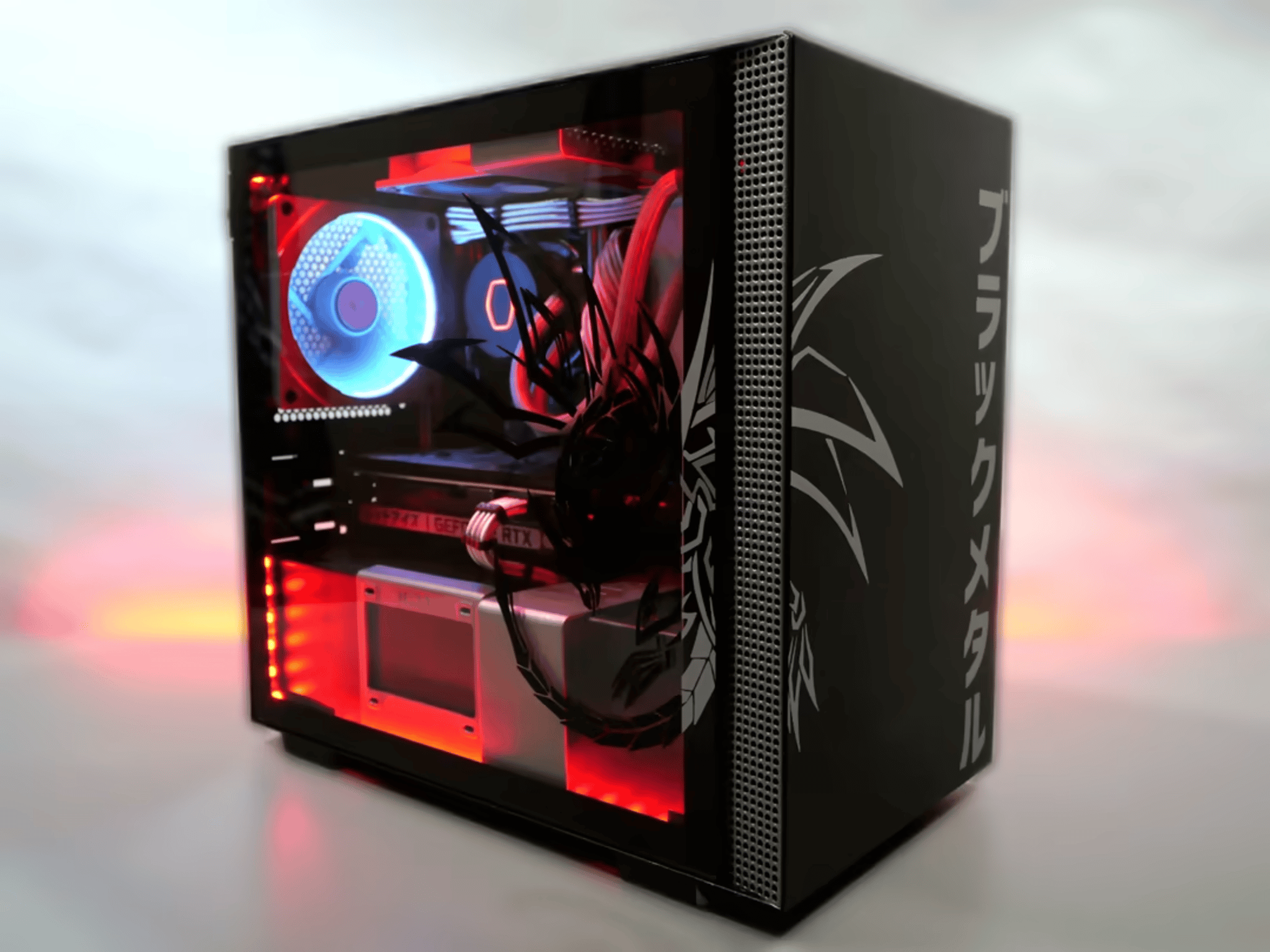 "BLK MTL DRGN" | Ryzen 5 3600, RTX 3060, 1tb nvme ITX build