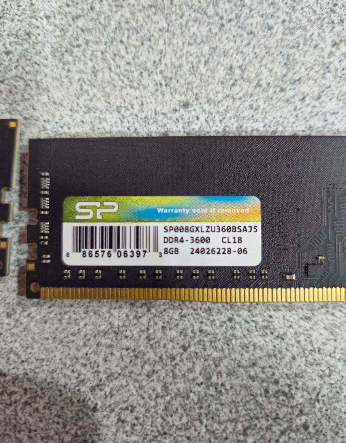 *NOT WORKING!!* 2x8GB DDR4 3600mhz silicon power ram