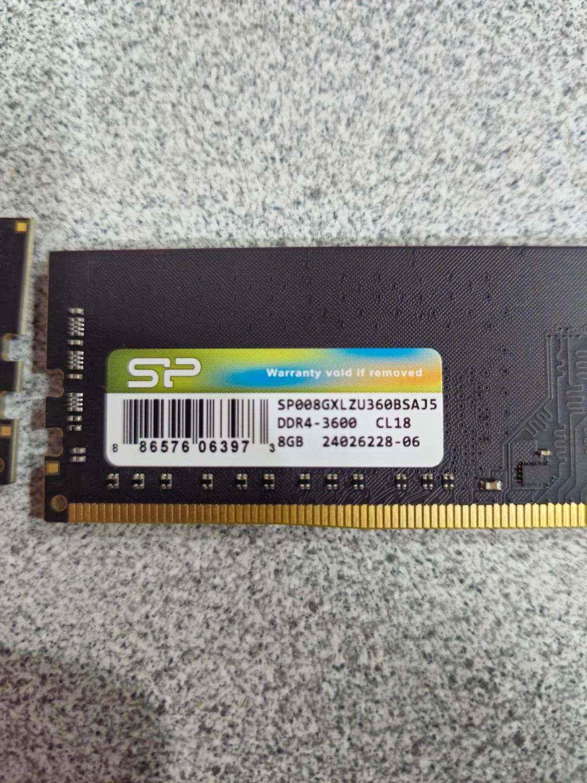 *NOT WORKING!!* 2x8GB DDR4 3600mhz silicon power ram