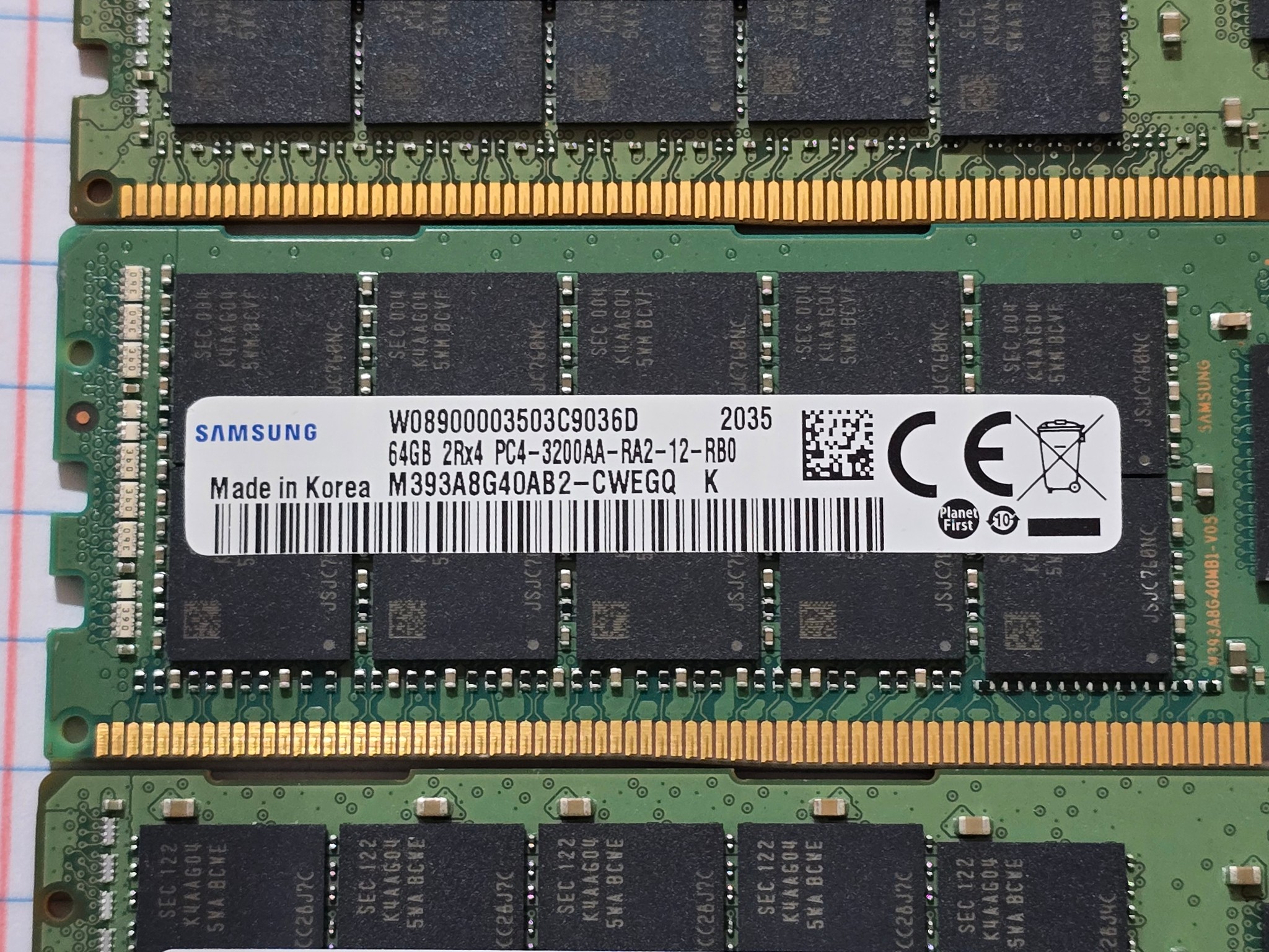 Samsung 512GB DDR4-3200 ECC Registered Memory