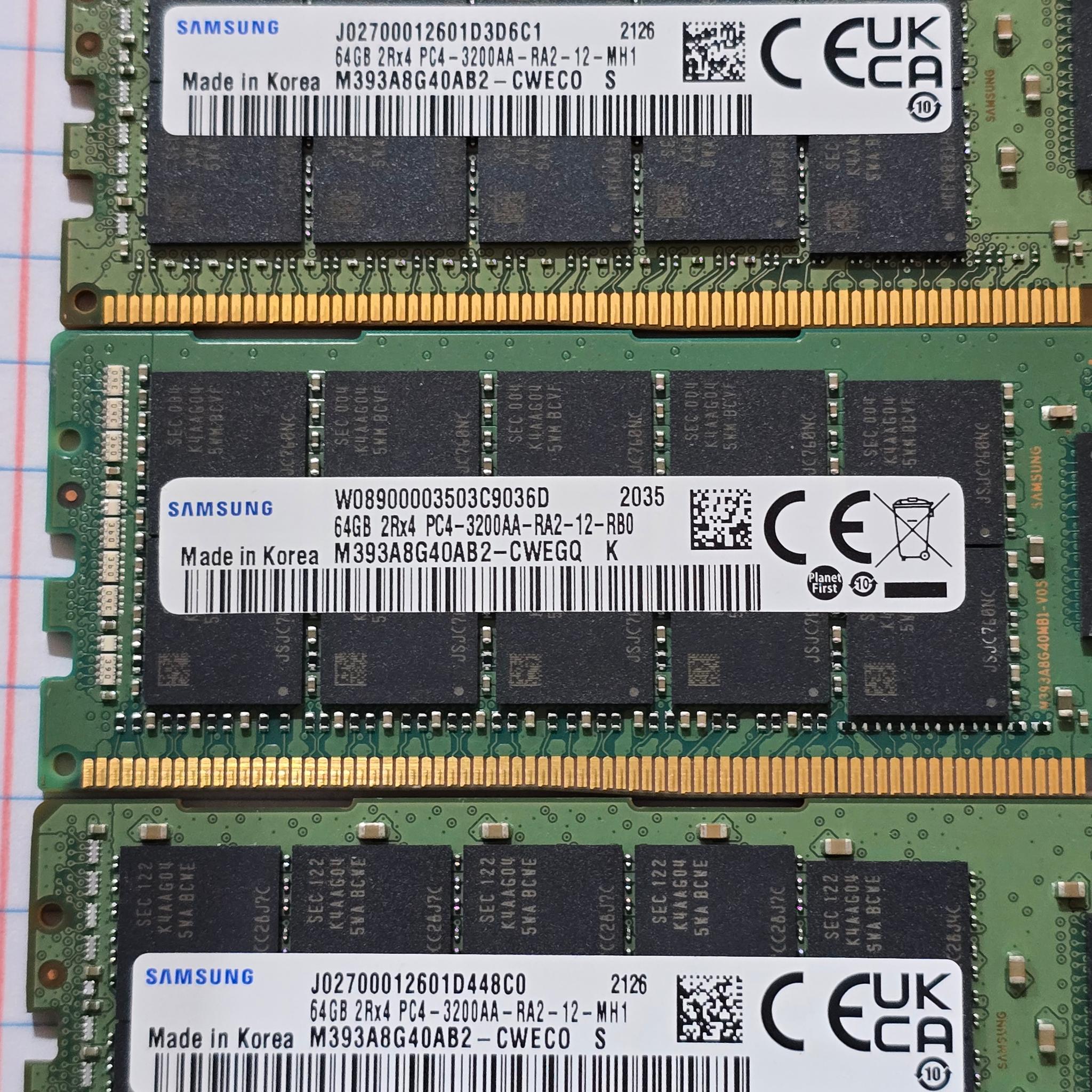 Samsung 512GB DDR4-3200 ECC Registered Memory