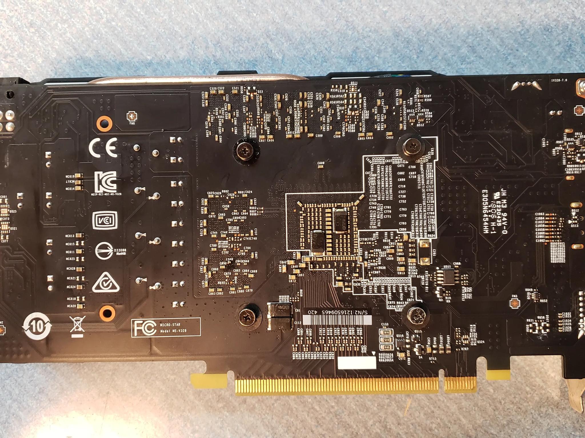 MSI Nvidia GeForce GTX 1060 6GT OCV1 6GB GDDR5 PCIe x16 Graphics Card