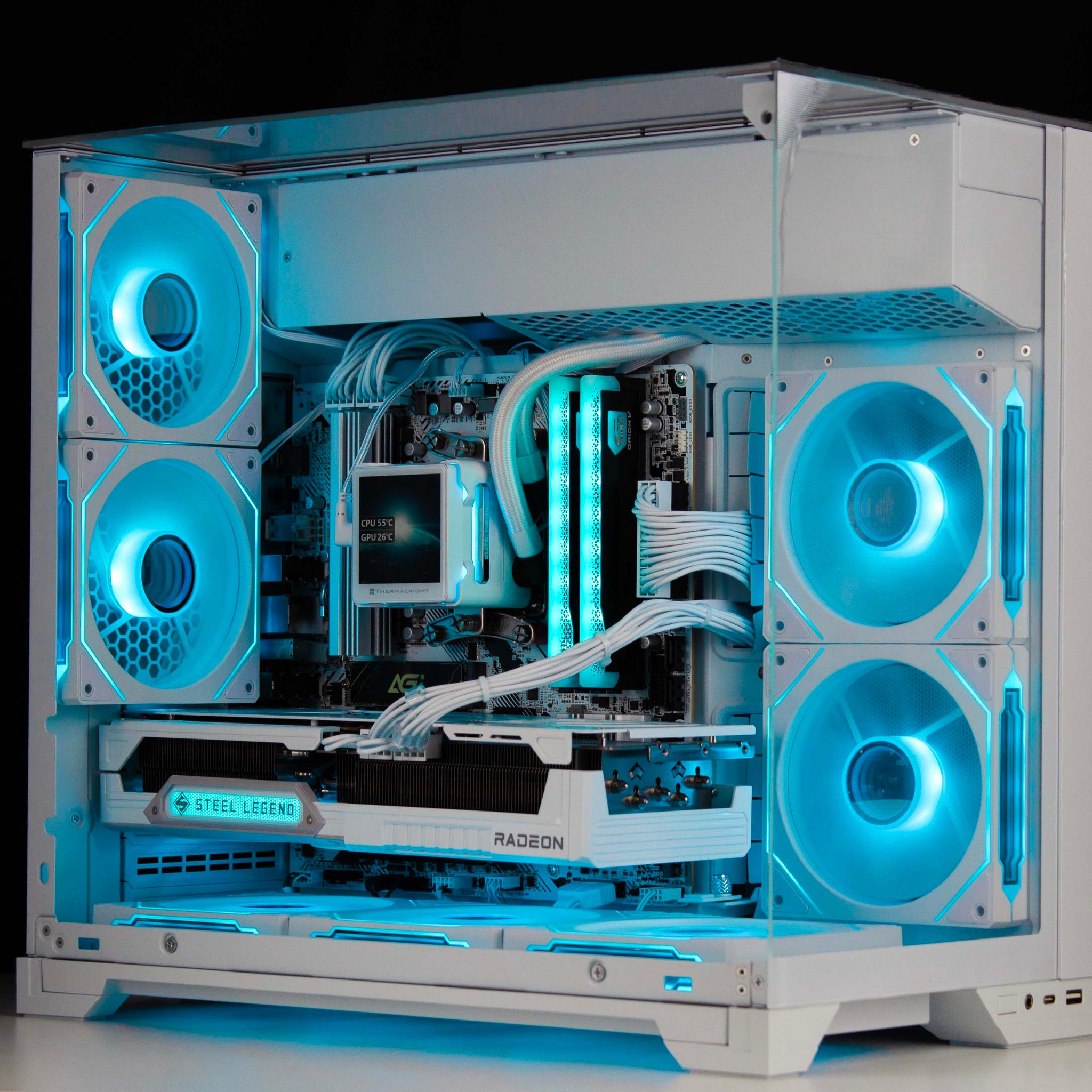 🧊⚡🗡️Blizzard V2 - 4K Gaming PC | RX 9070 XT 16GB, Ryzen 7 9800X3D, 32GB RAM, 2TB SSD | LCD 🗡️⚡🧊