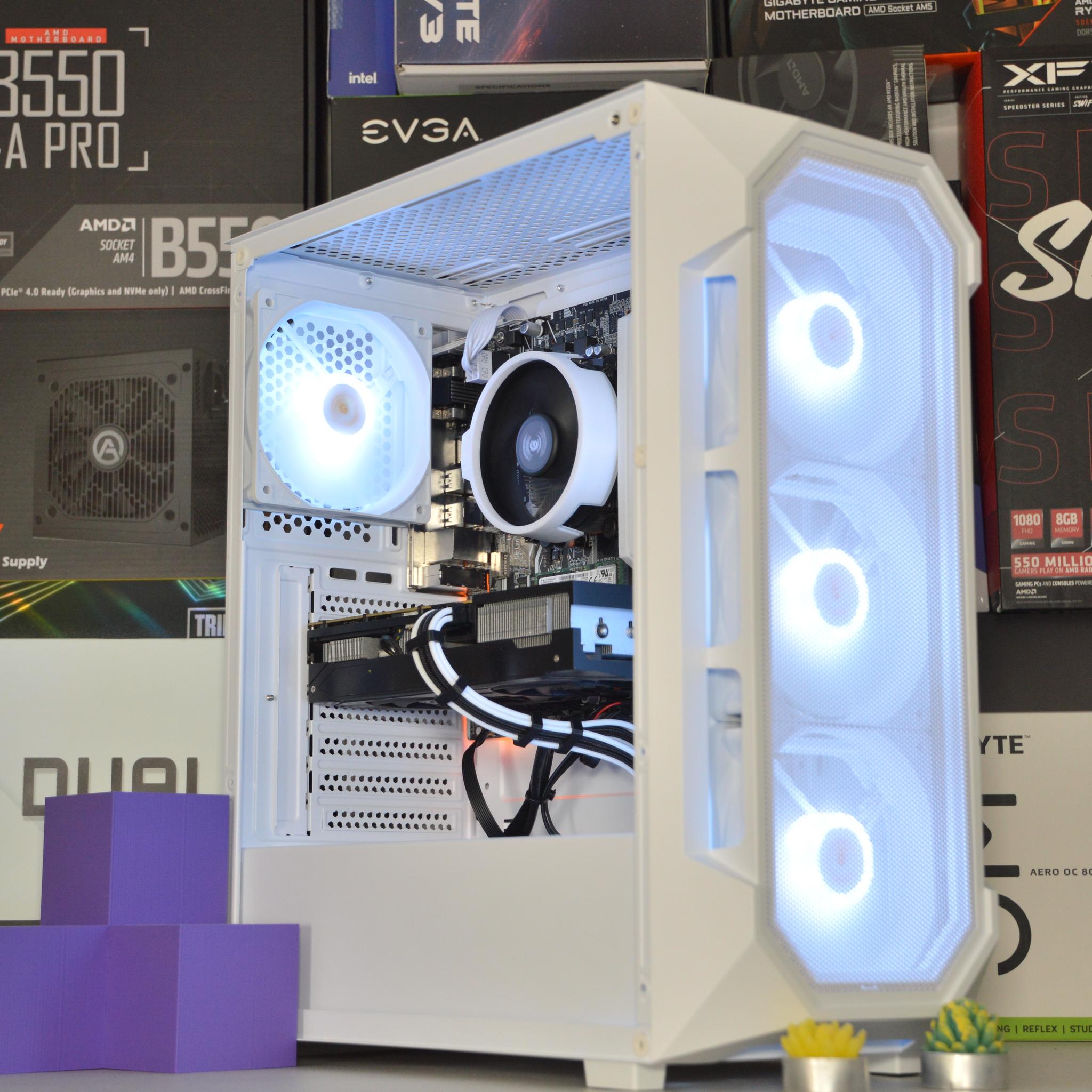 🌨️⬜| RTX 3060 Ti 8GB | AMD RYZEN 5 3600 | 16GB DDR4 RAM | 1TB NVME SSD | Snow Box |