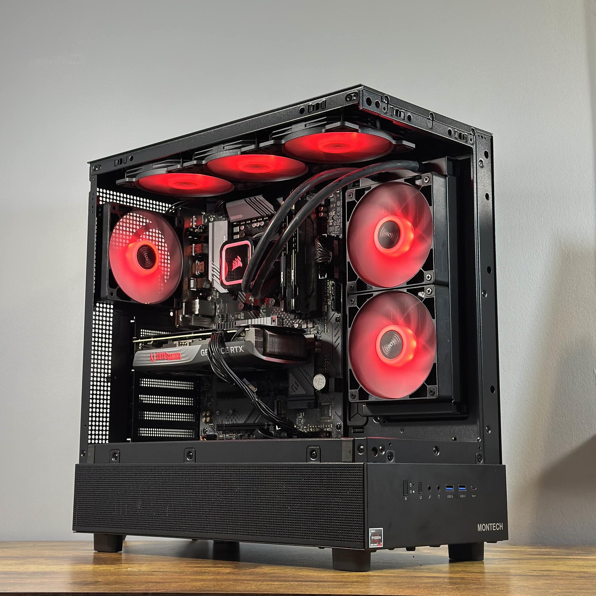 RTX 4070 12GB | Ryzen 7 5700X | 32GB DDR4 | 1TB SSD | Win11 | WIFI+BT | 1440P/4K Gaming PC