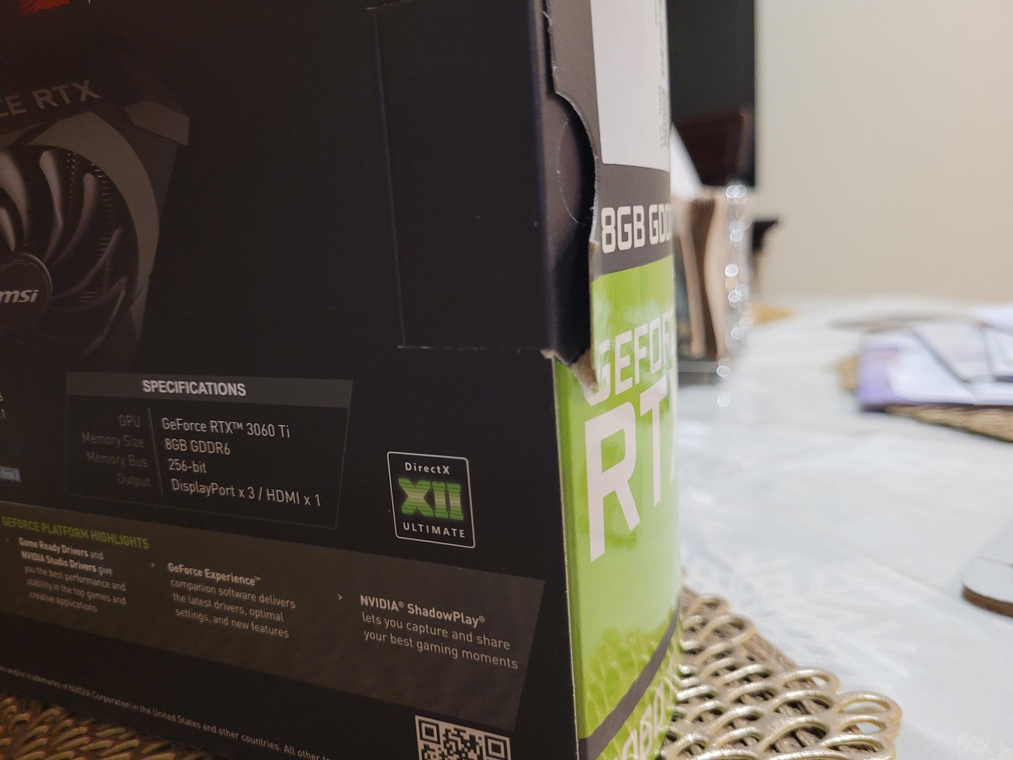 RTX 3060 Ti VENTUS 2X 8G OCV1 LHR Like new !!