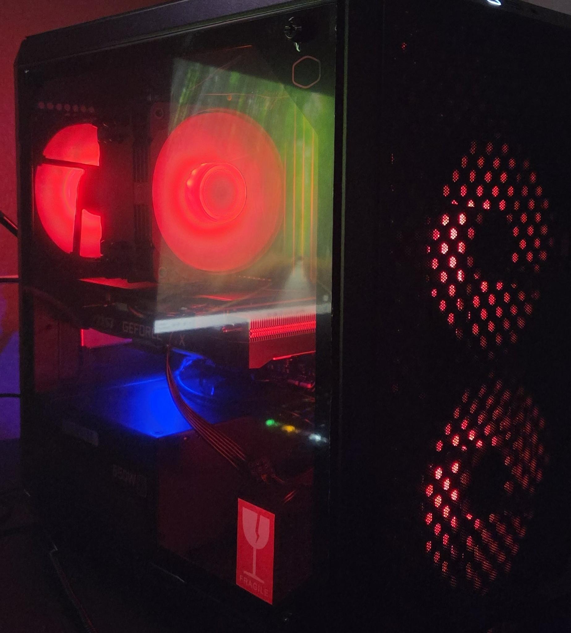 Black RGB Gaming PC - GTX 1660 Super | i5-10400F | 16GB RAM | NVMe SSD