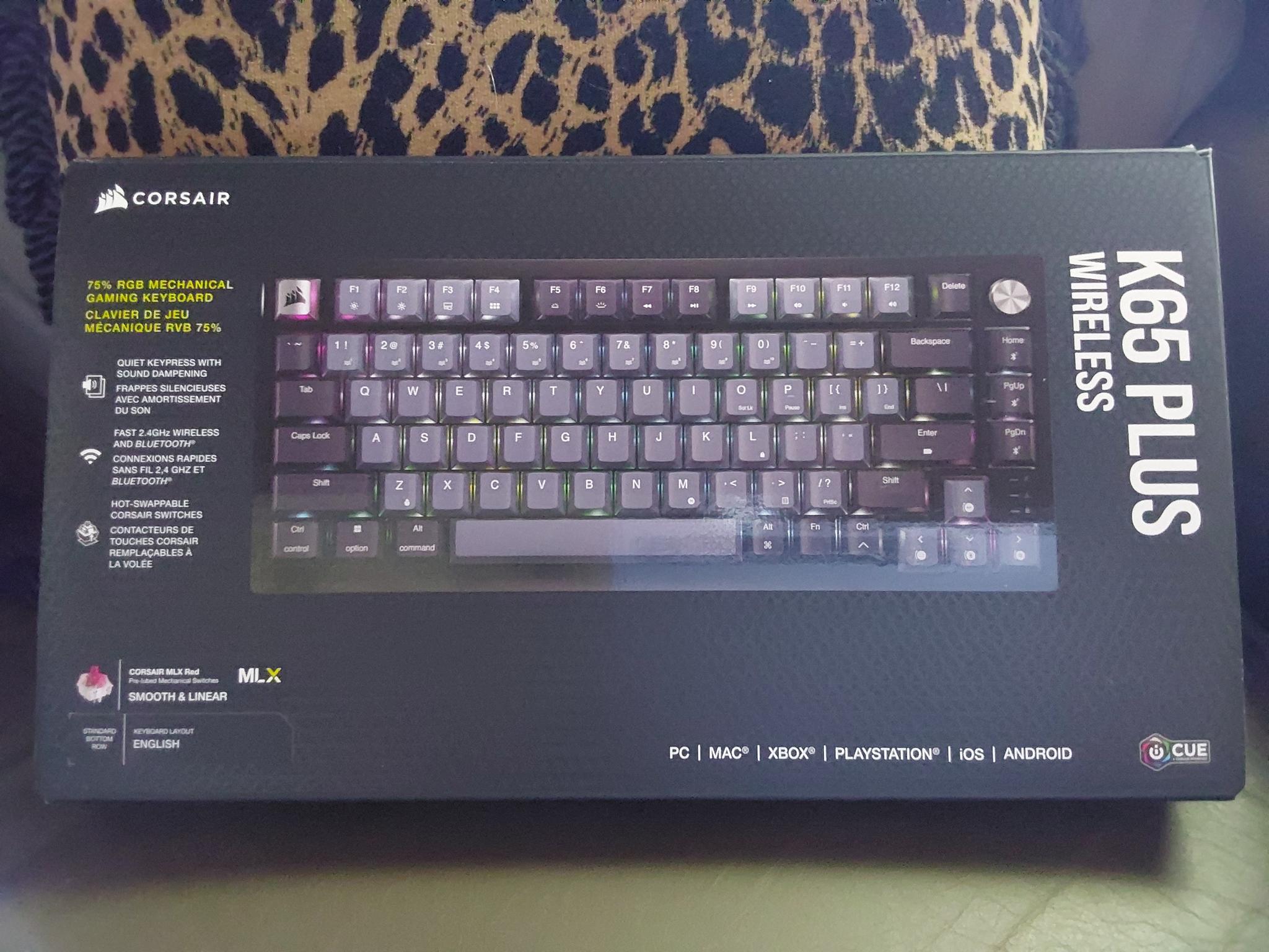 Corsair K65 Wireless Mechanical 75% RGB Gaming Keyboard