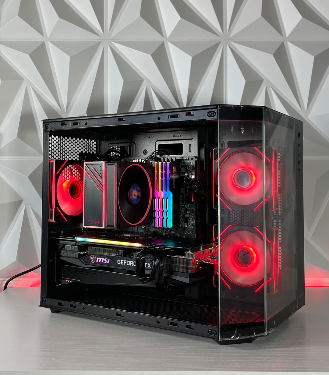 RTX 3070 TRIO, Ryzen 7 5800X, 32GB RAM | Black RGB Gaming Computer | Jawa