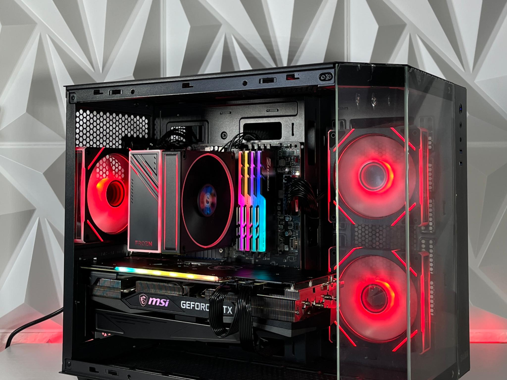 RTX 3070 TRIO, Ryzen 7 5800X, 32GB RAM | Black RGB Gaming Computer